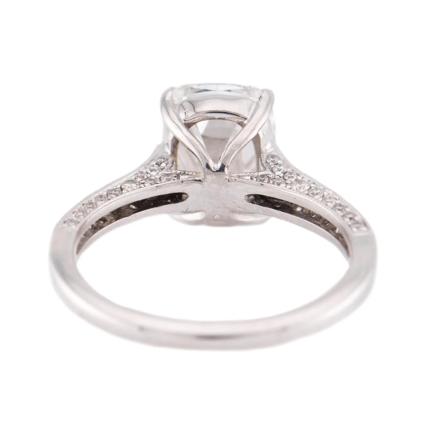Estate 14k Lab. Diamond Engagement Ring 3.70ct - Image 5