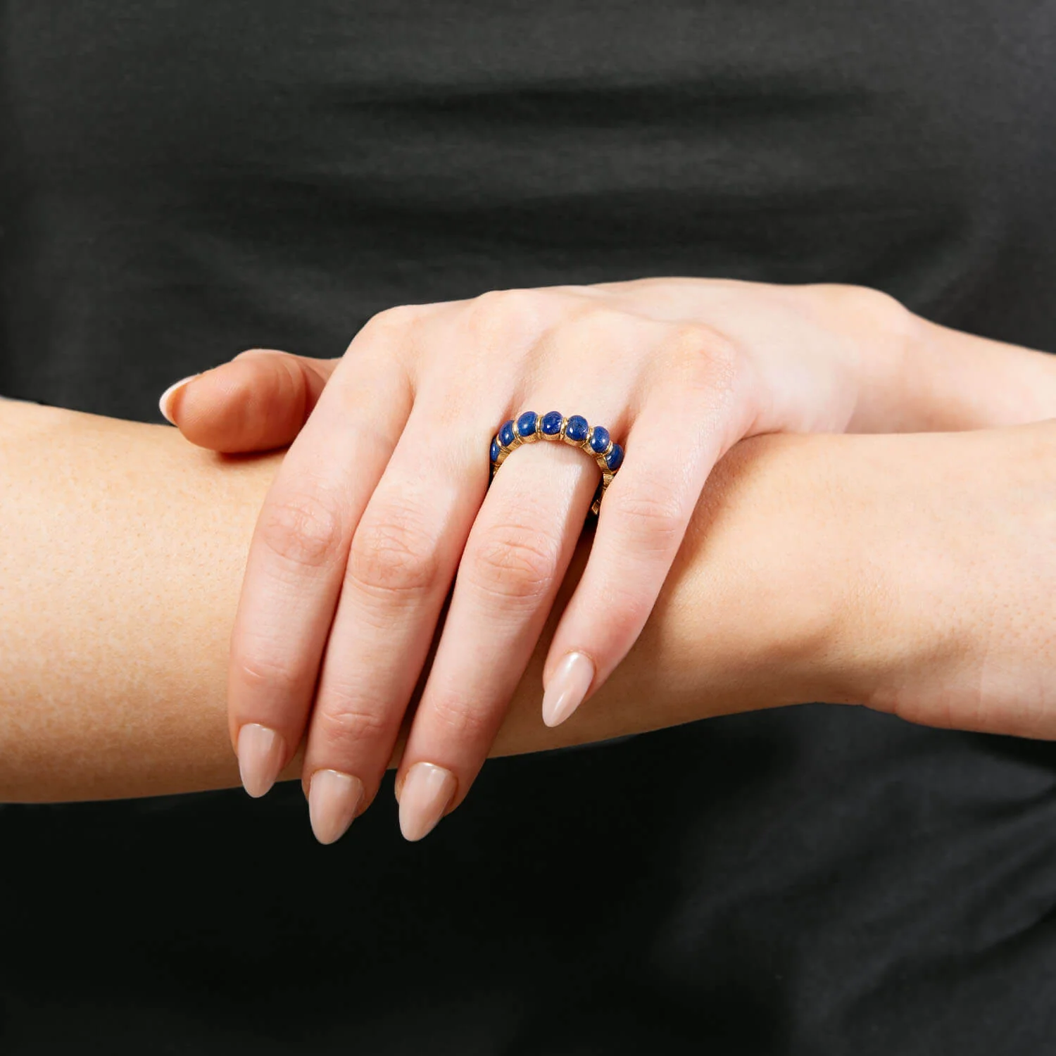 Estate 14k Lapis Multi-Stone Ring - Image 4