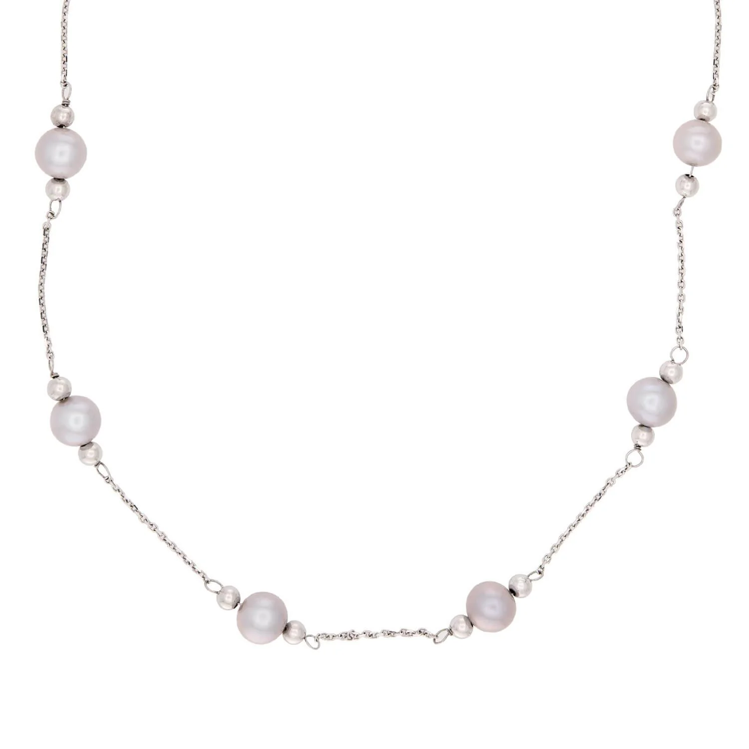 Estate 14k Pearl Chain Necklace