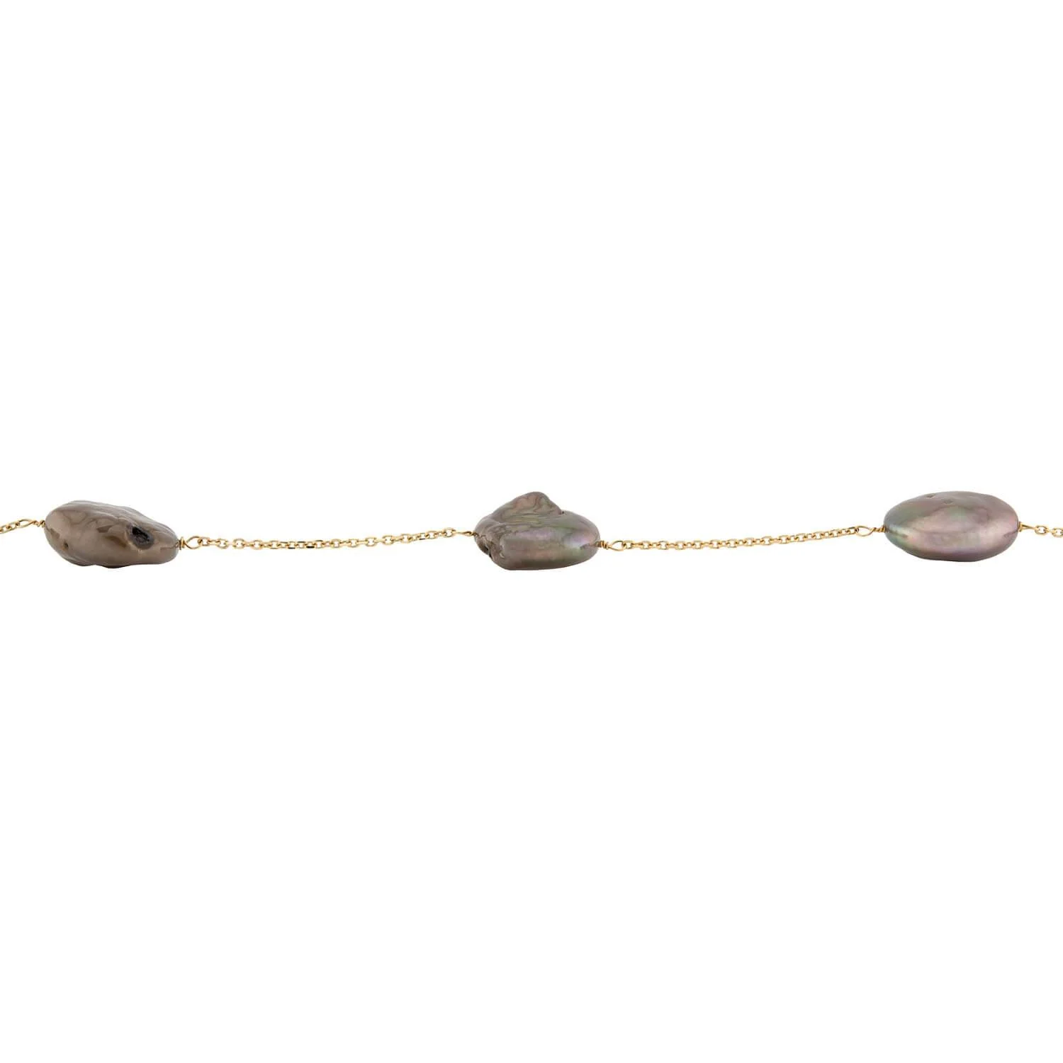 Estate 14k Pearl Chain Necklace - Image 3