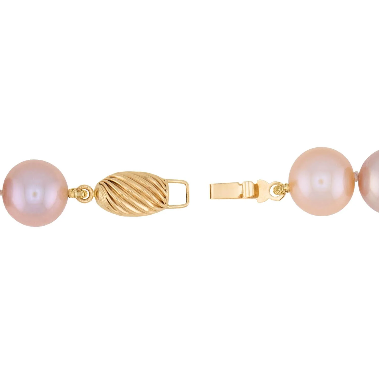 Estate 14k Multicolor 10mm Pearl Necklace 17" - Image 4