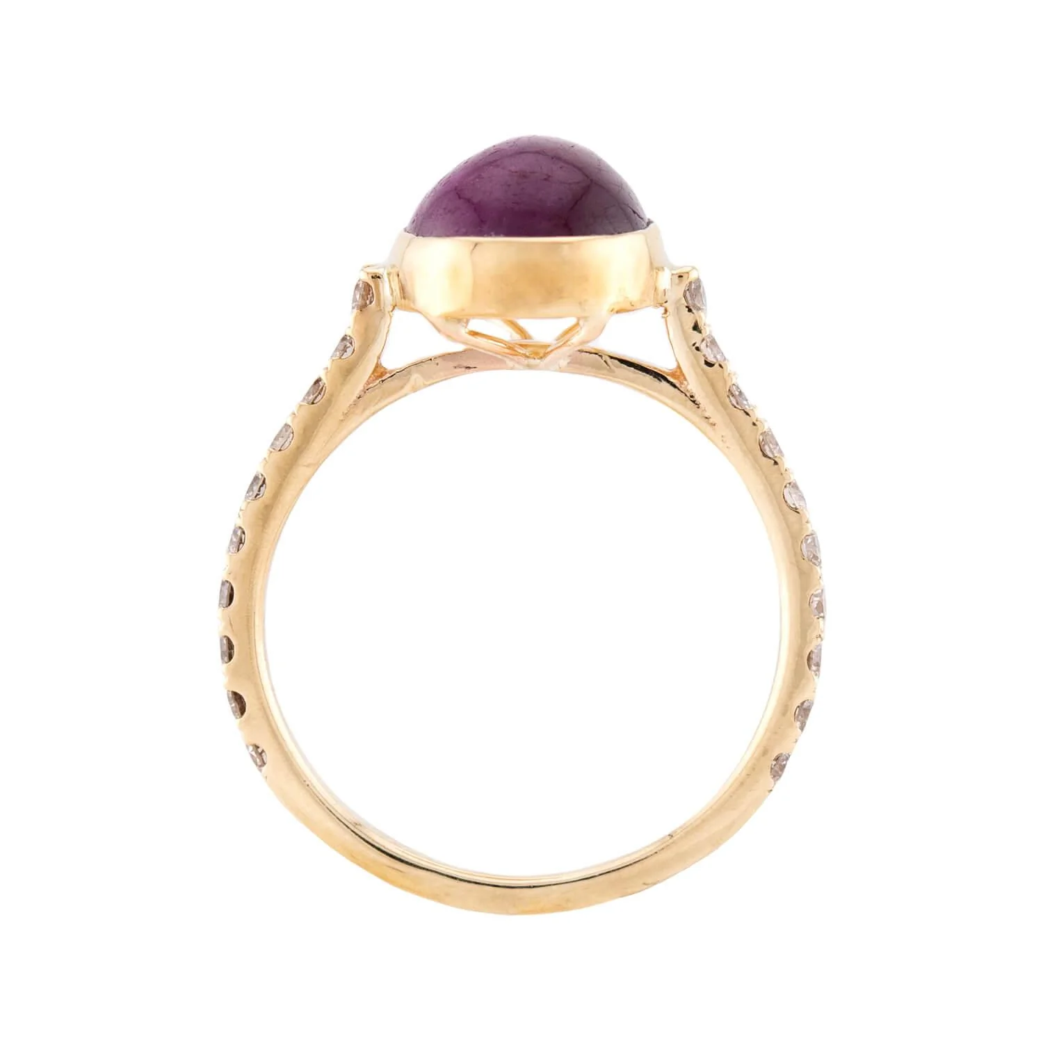 Estate 14k Ruby & Diamond Ring - Image 4