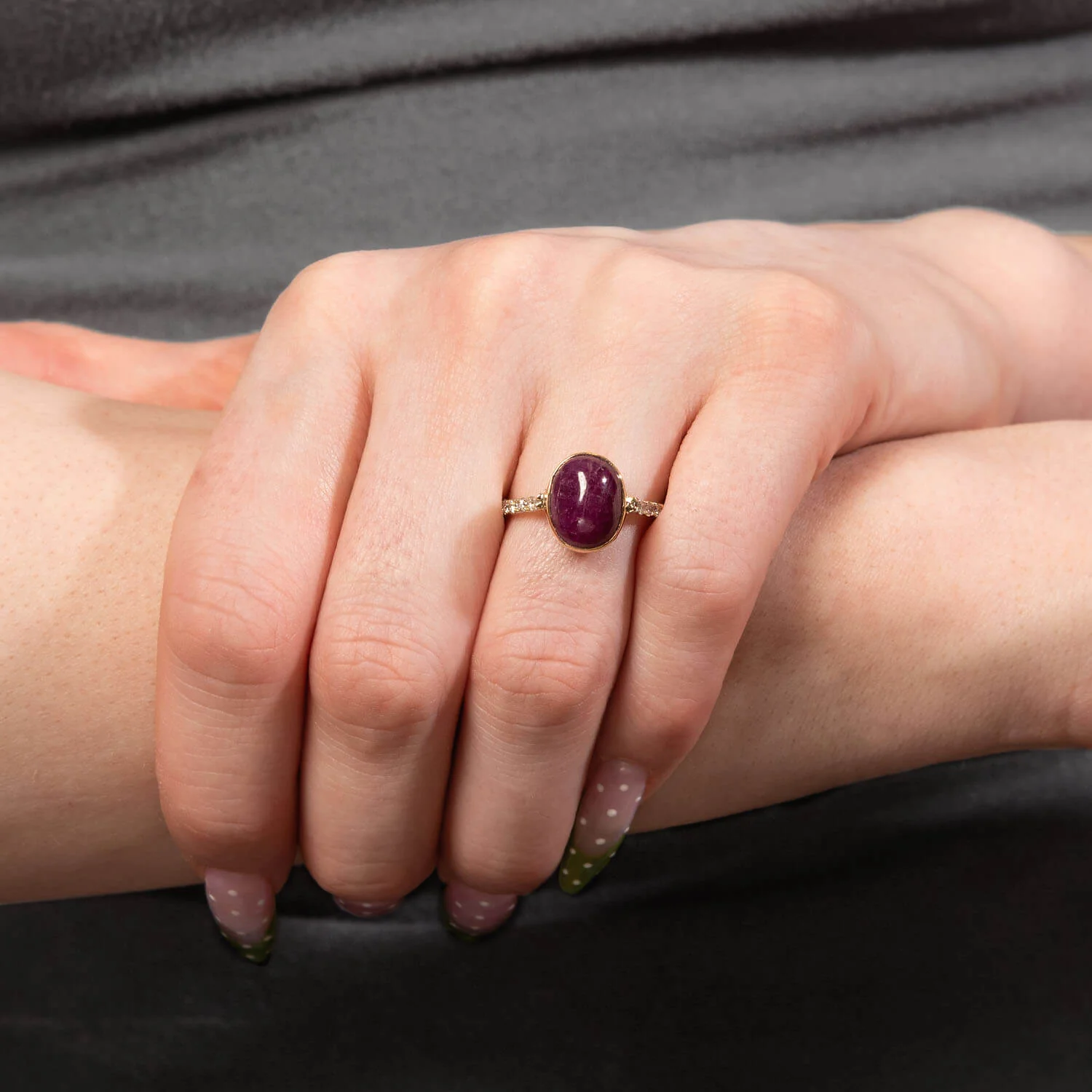 Estate 14k Ruby & Diamond Ring - Image 6