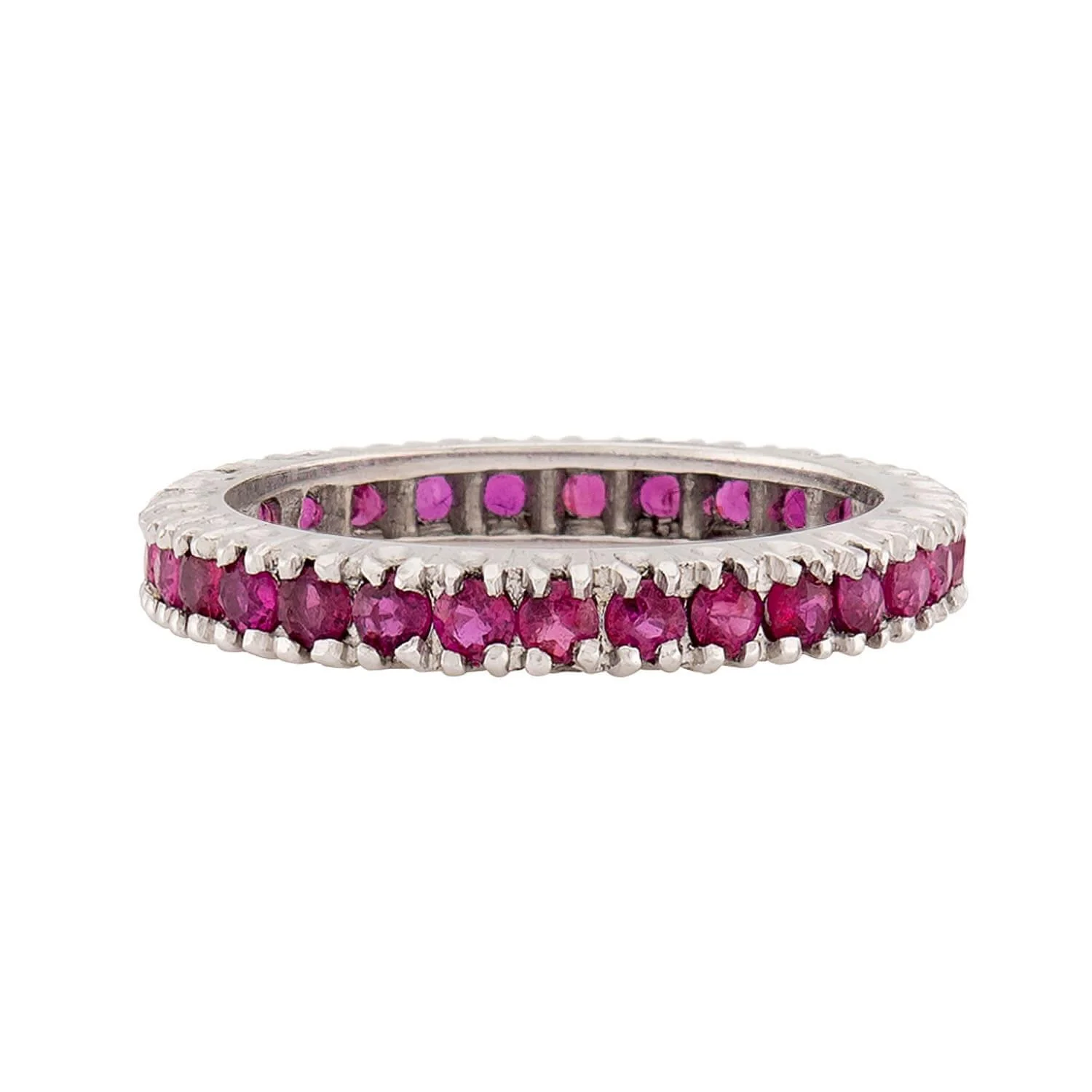 Estate 14k Ruby Eternity Band - Image 2