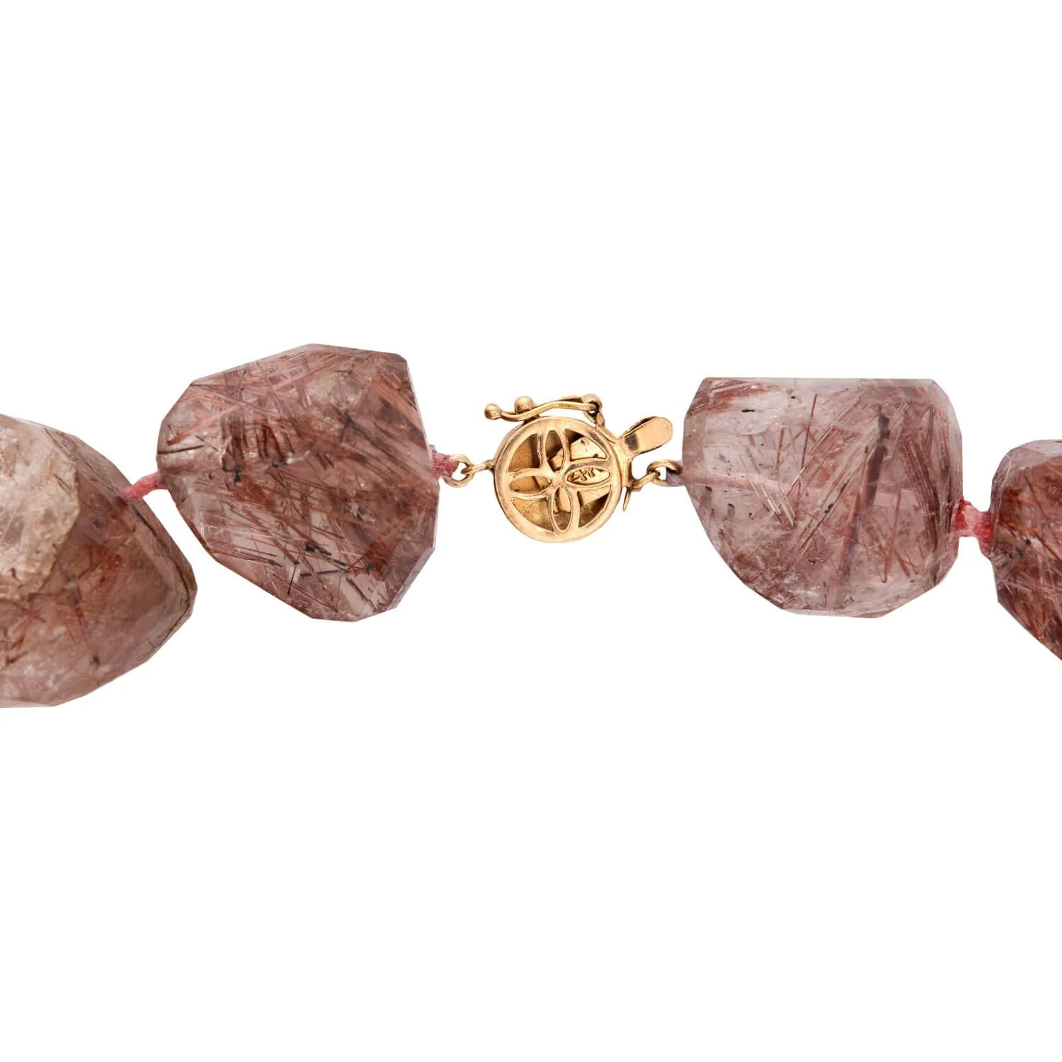 Estate 14k Rutilated Quartz Necklace - Image 4