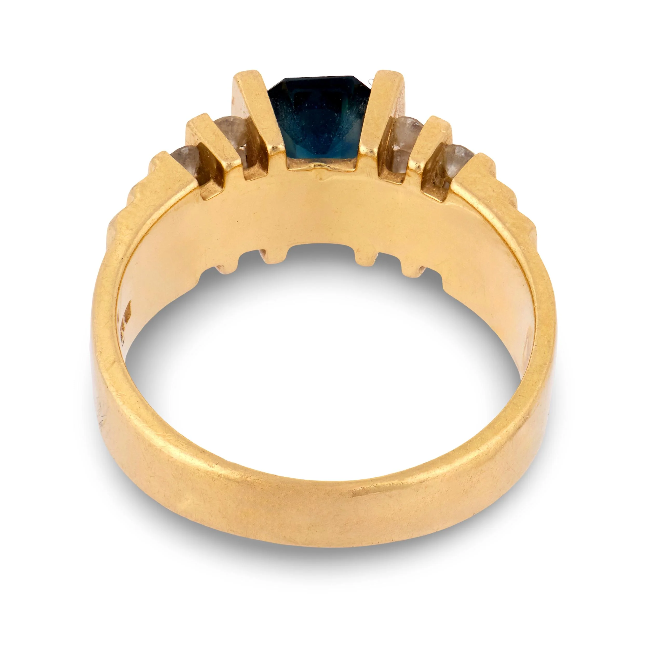 Estate 14k Sapphire & Diamond Ring - Image 5