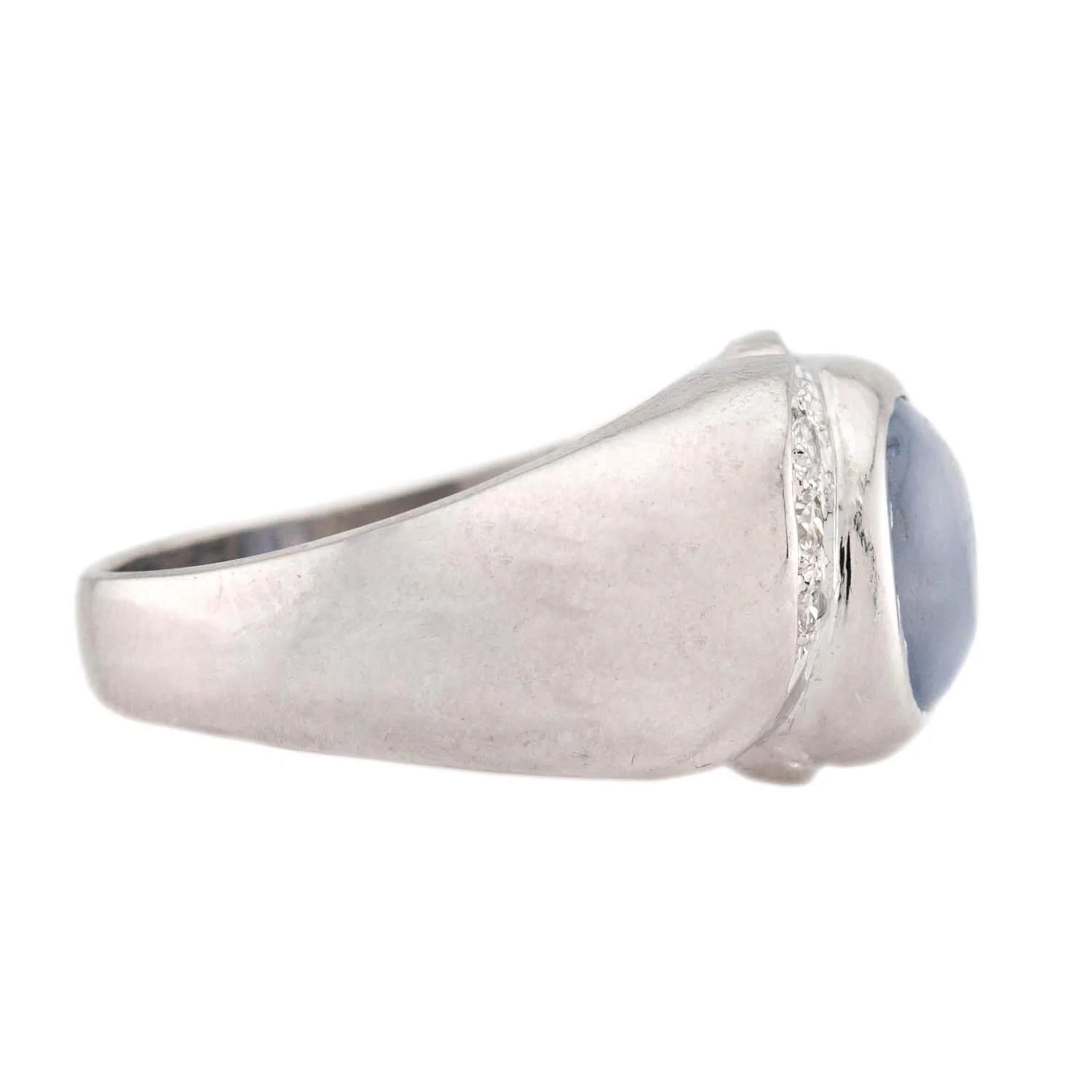 Estate 14k Star Sapphire & Diamond Ring - Image 3