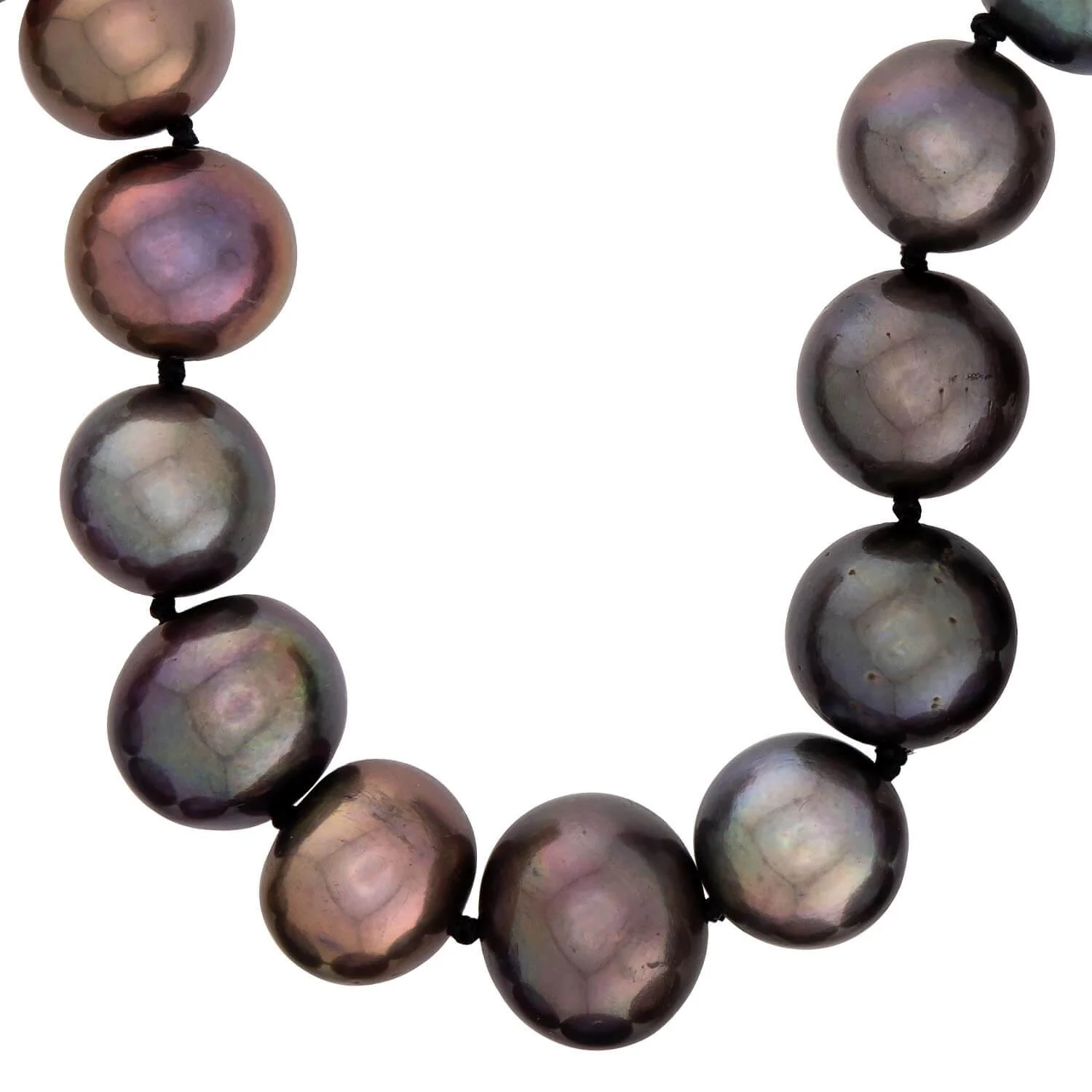 Estate 14k Tahitian Pearl Necklace 11mm - Image 2
