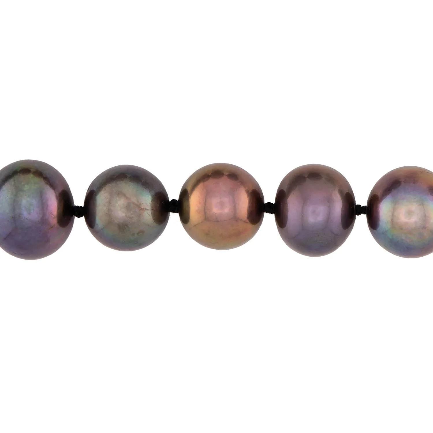 Estate 14k Tahitian Pearl Necklace 11mm - Image 3