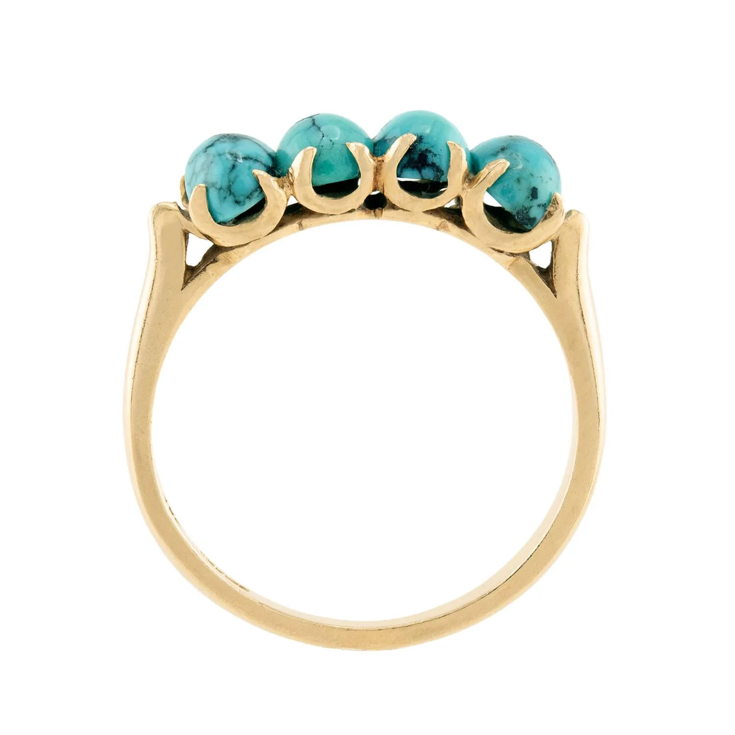 Estate 14k Turquoise Ring - Image 4