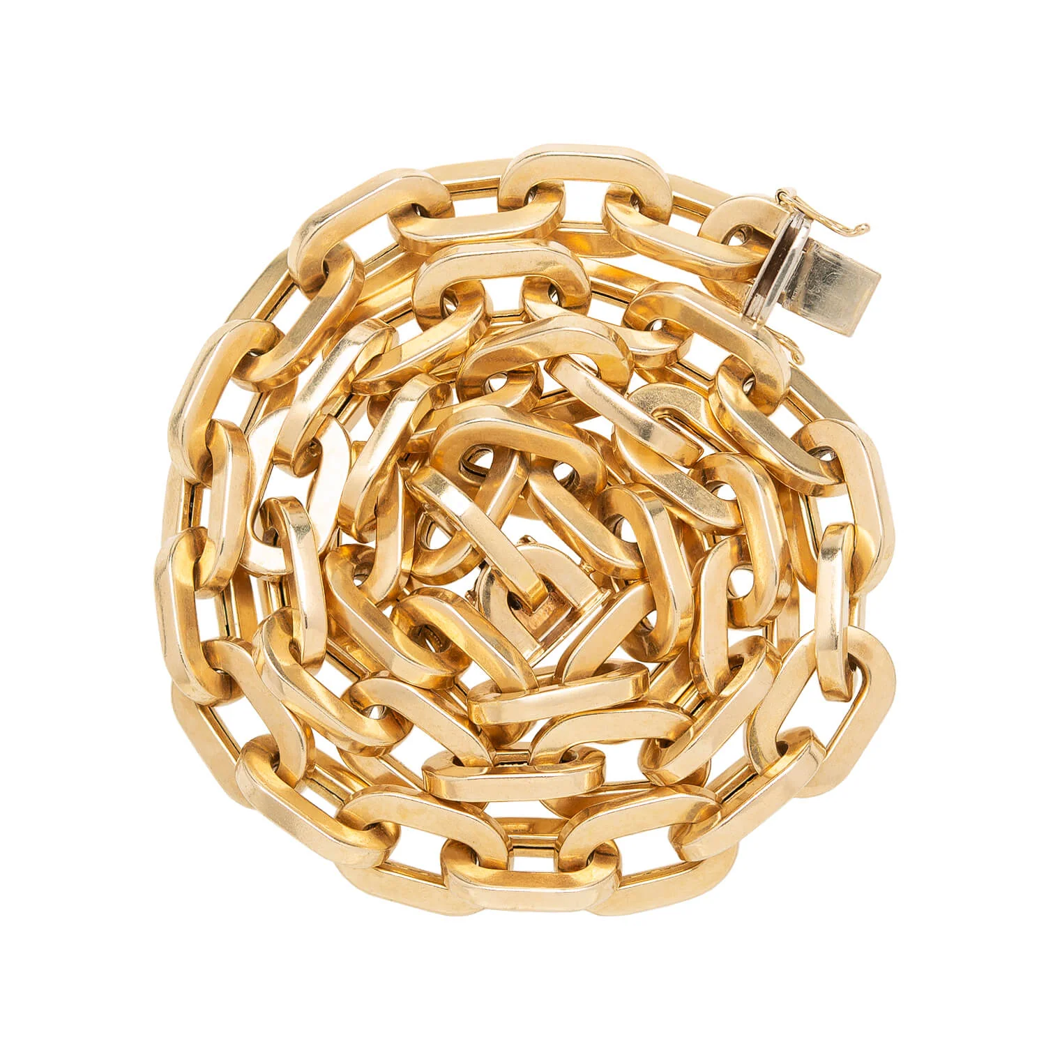 Estate 14k Extra Large Paperclip Link Chain Necklace 65.5g - Image 4