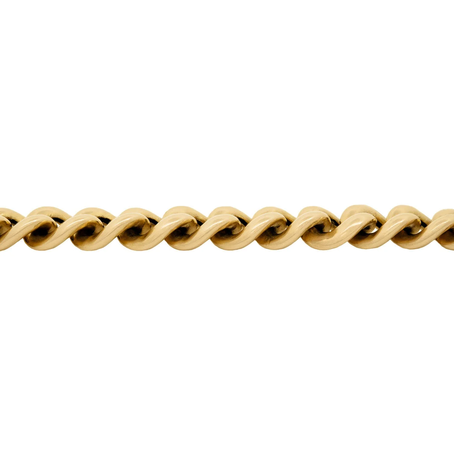 Estate 15k English Curb Link Bracelet - Image 2
