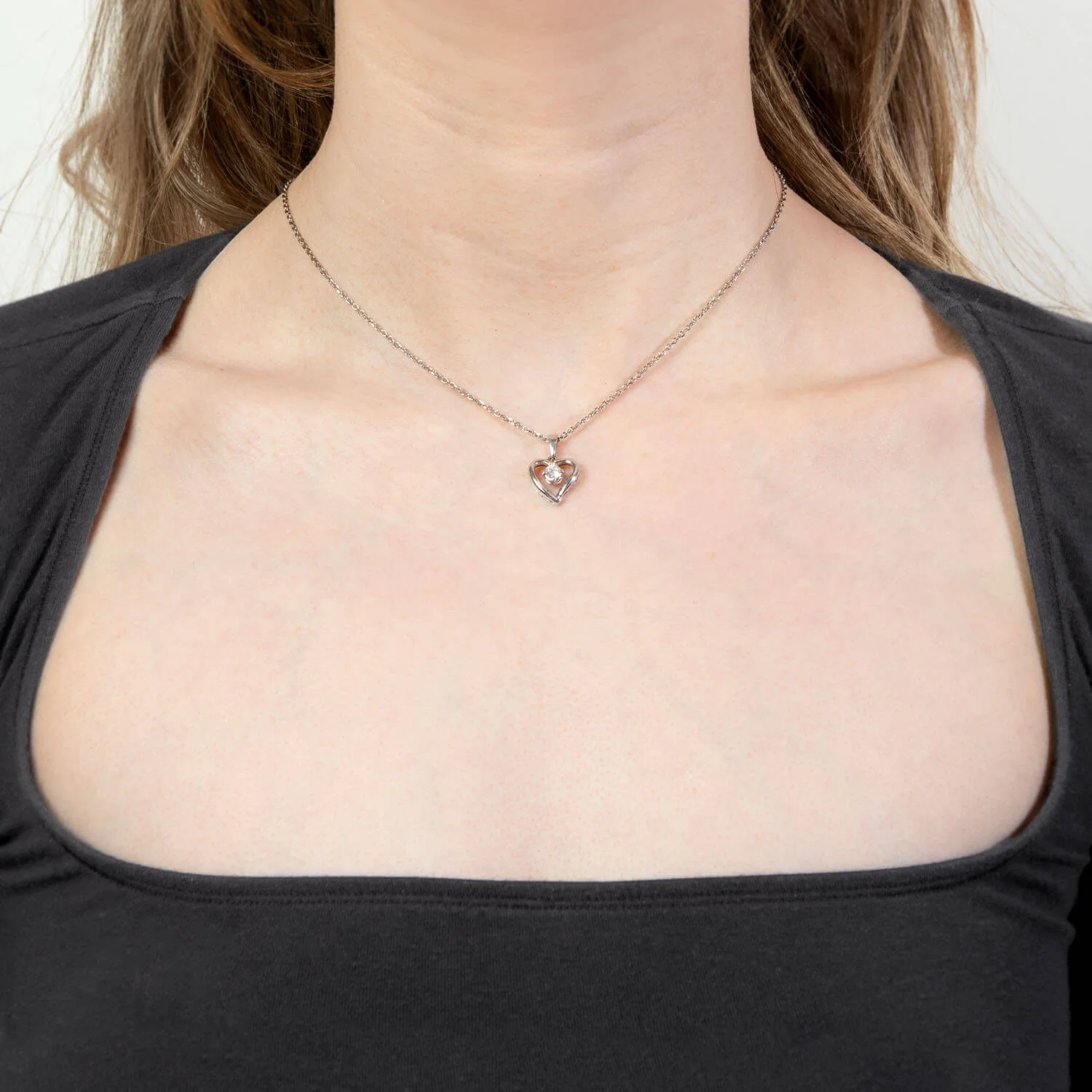 Estate 18k/14k Diamond Heart Pendant Necklace - Image 6