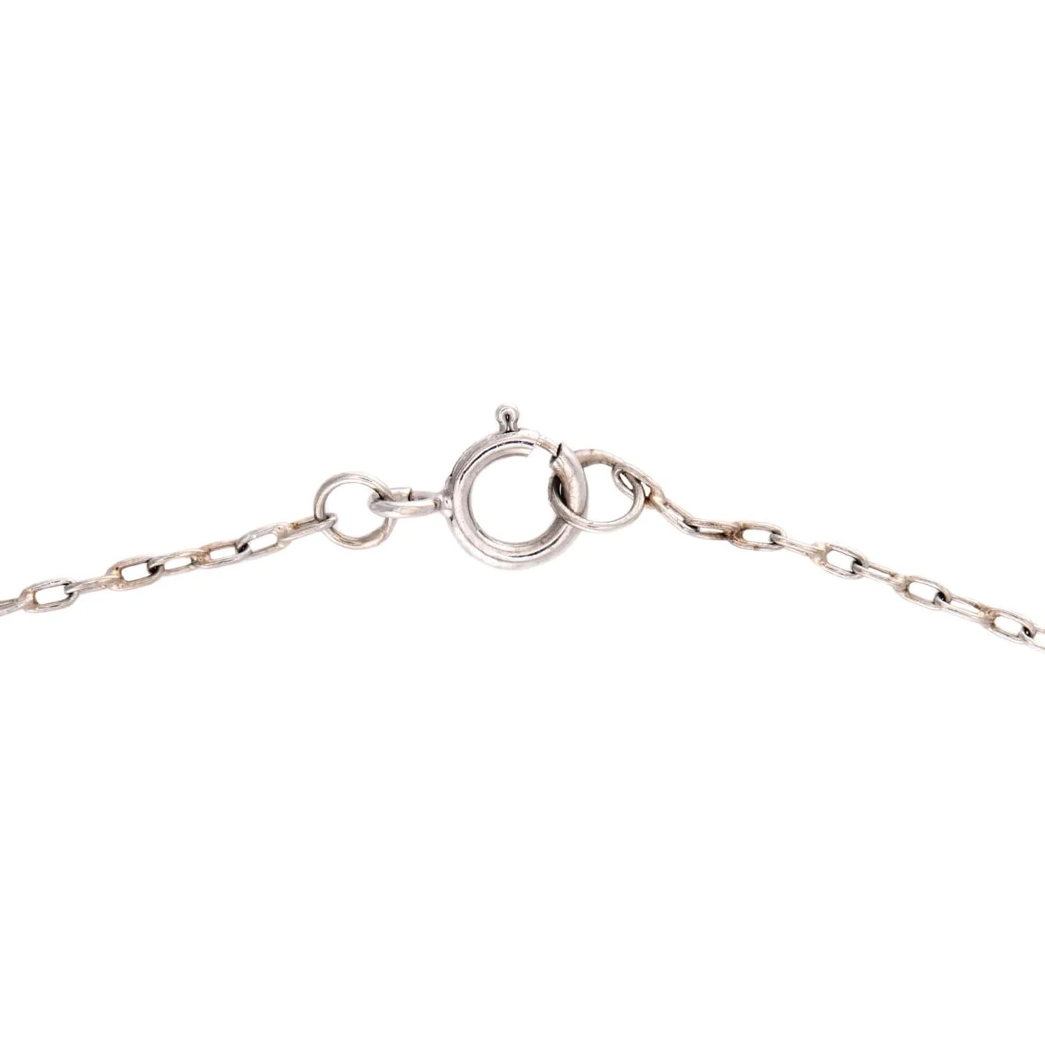 Estate 18k Aqua and Diamond Drop Necklace - Image 5