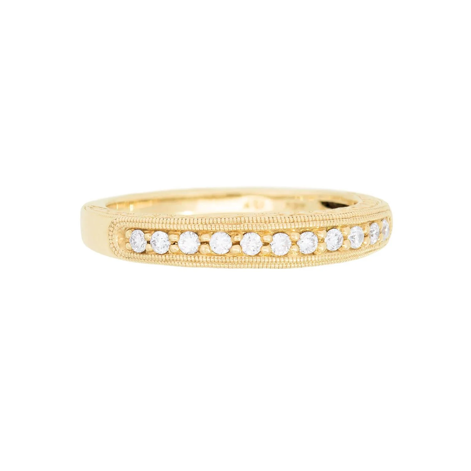 Estate 18k .50ctw Diamond Band - Image 2
