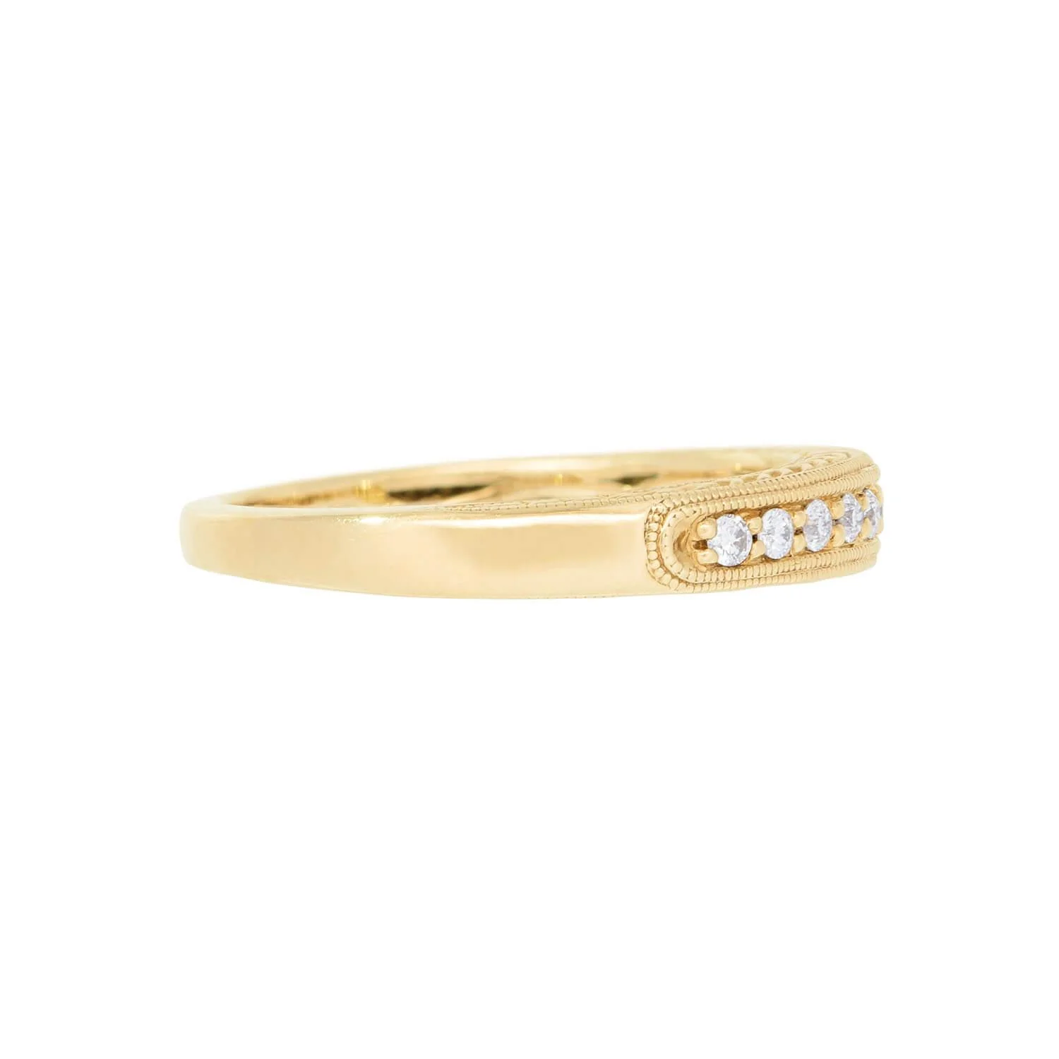 Estate 18k .50ctw Diamond Band - Image 3