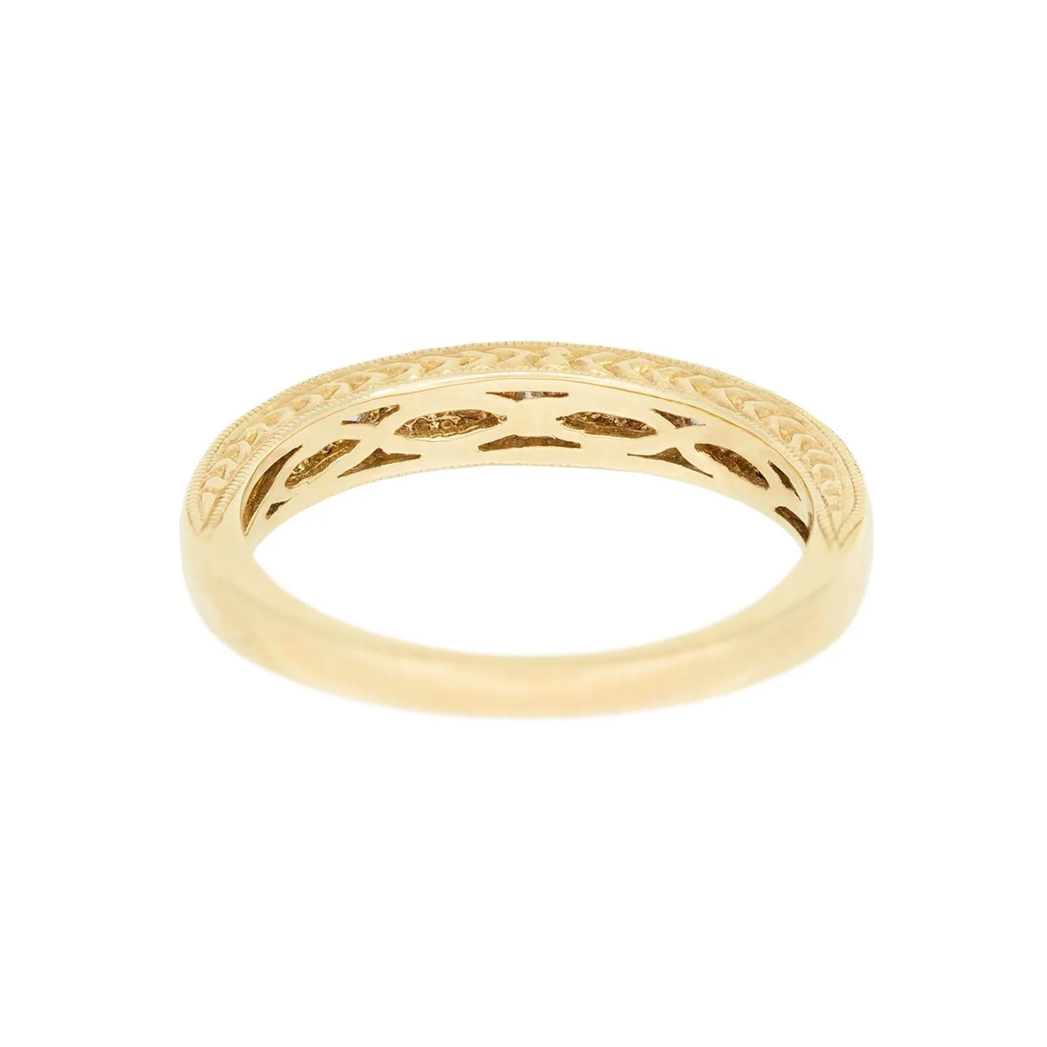 Estate 18k .50ctw Diamond Band - Image 5