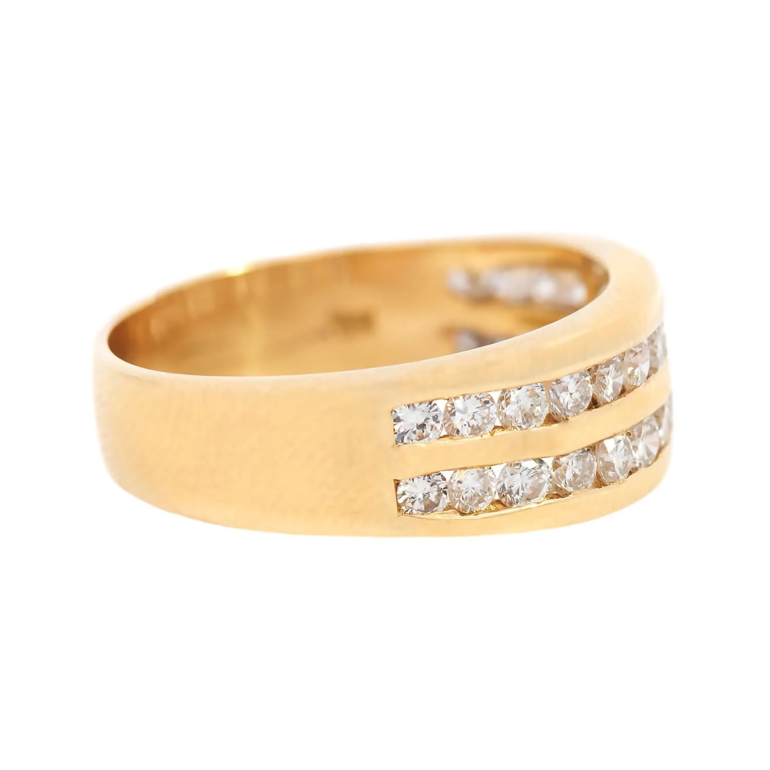 Estate 18k Diamond Band - Image 3