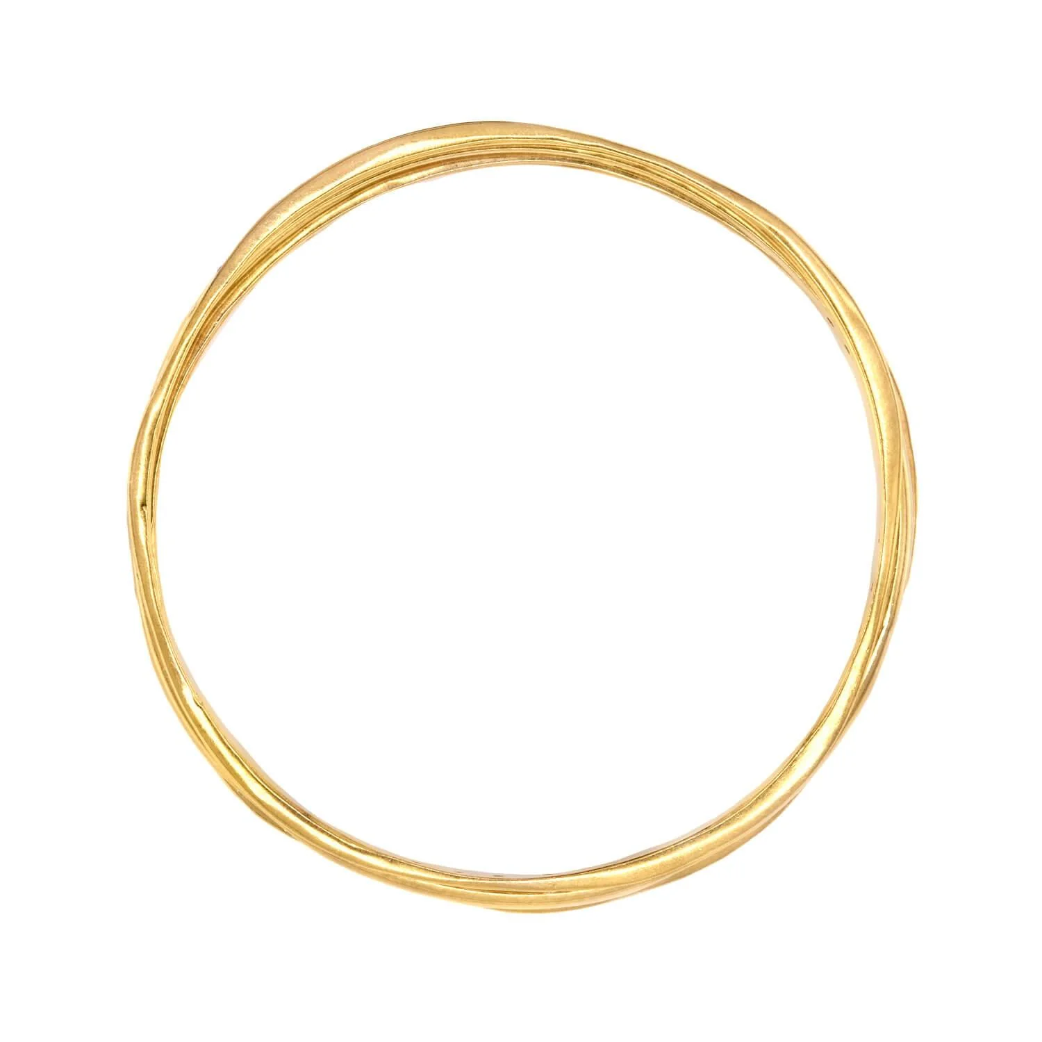Estate 18k Diamond Bangle Set - Image 3