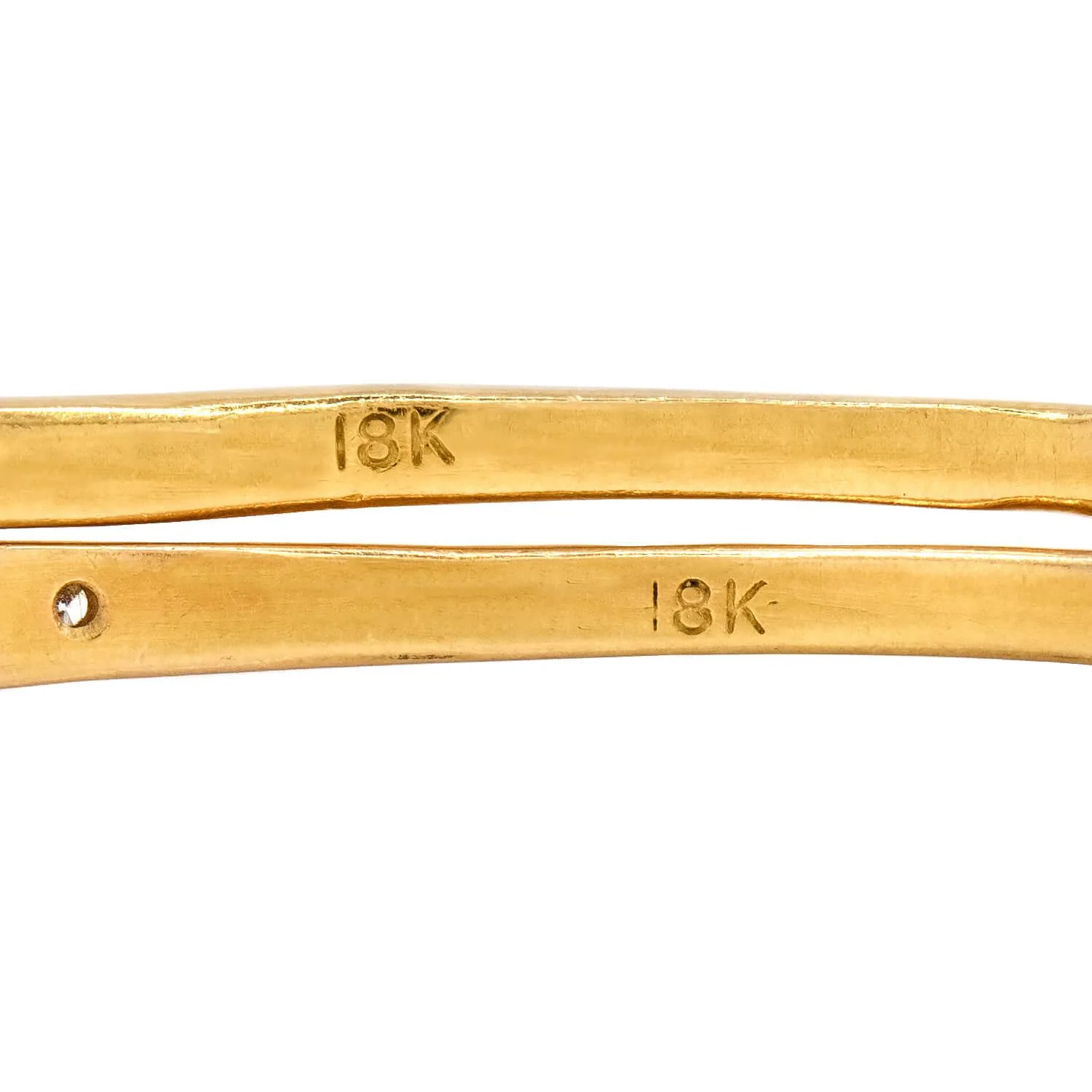 Estate 18k Diamond Bangle Set - Image 4