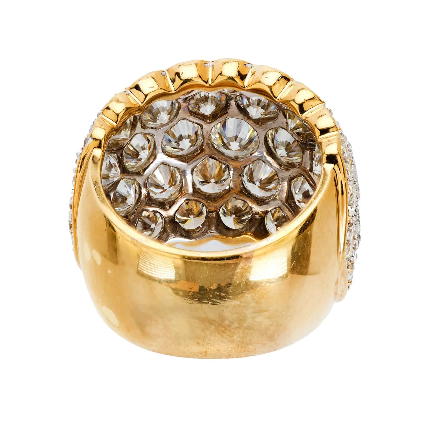 Estate 18k 7.50ctw Huge Diamond Cigar Band - Image 5