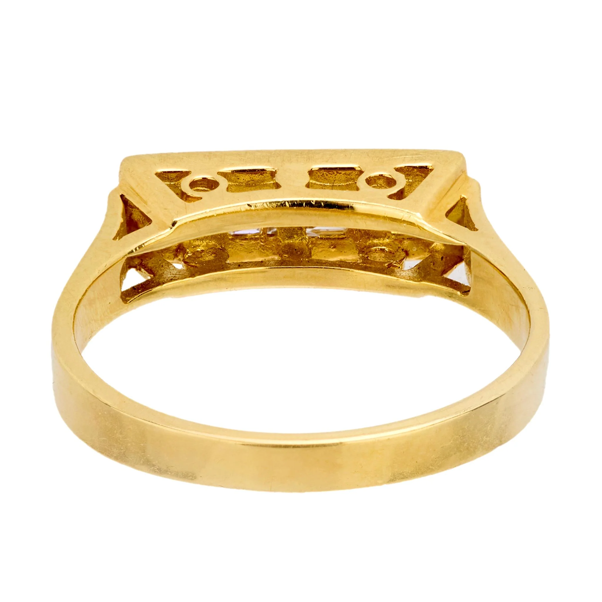 Estate 18k Diamond Four-Stone Ring - Image 3