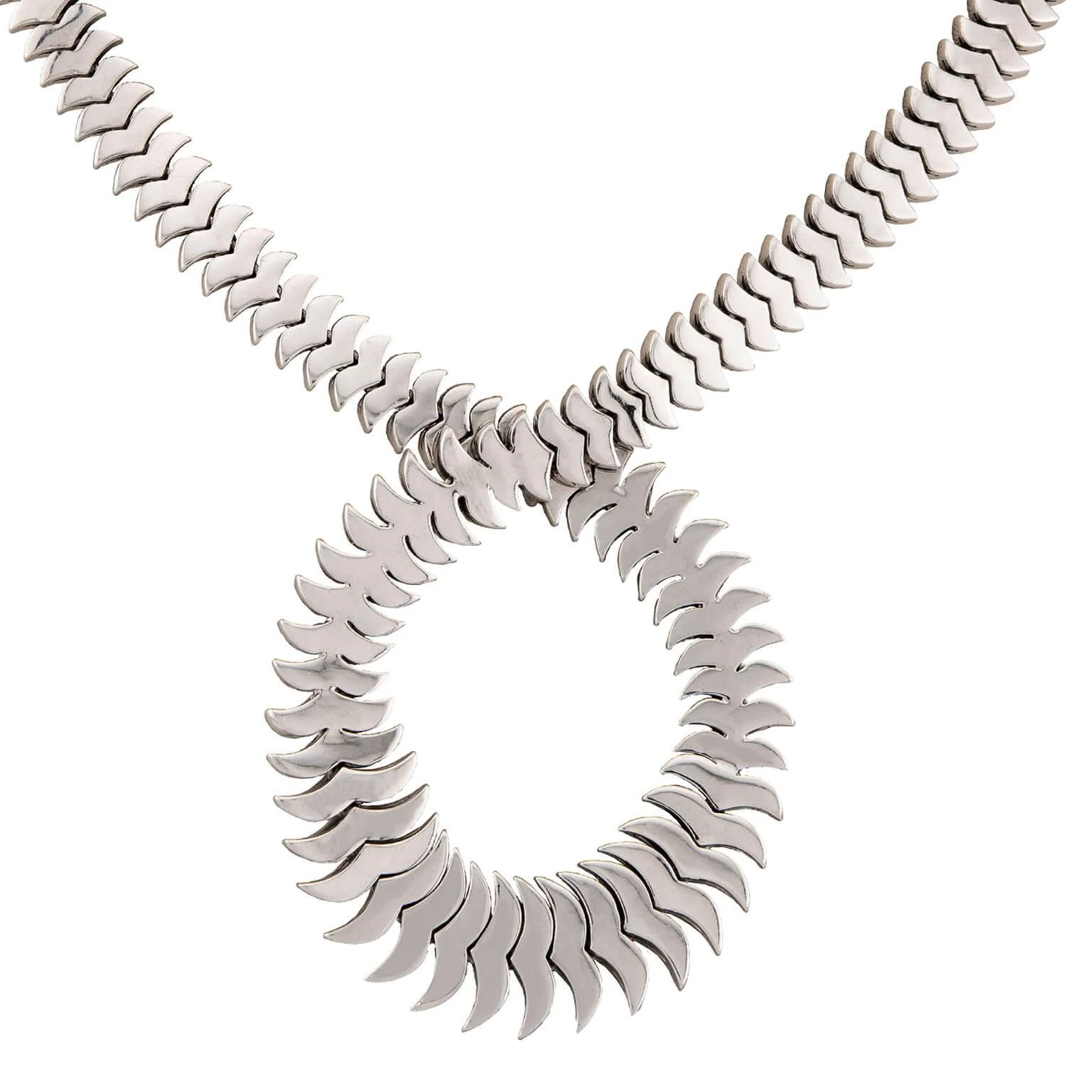 Estate 18k Diamond 16.50ctw Twist Necklace 95.5 grams - Image 4