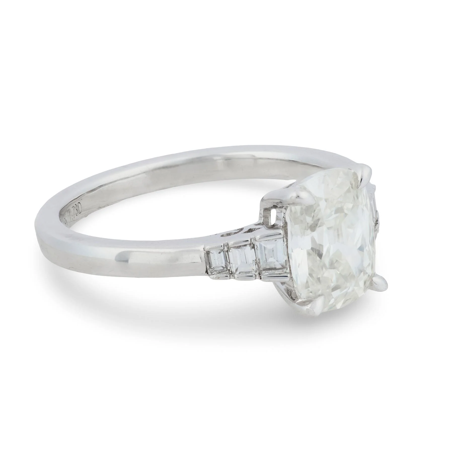 Estate 18k GIA Diamond Engagement Ring 1.50ct - Image 3