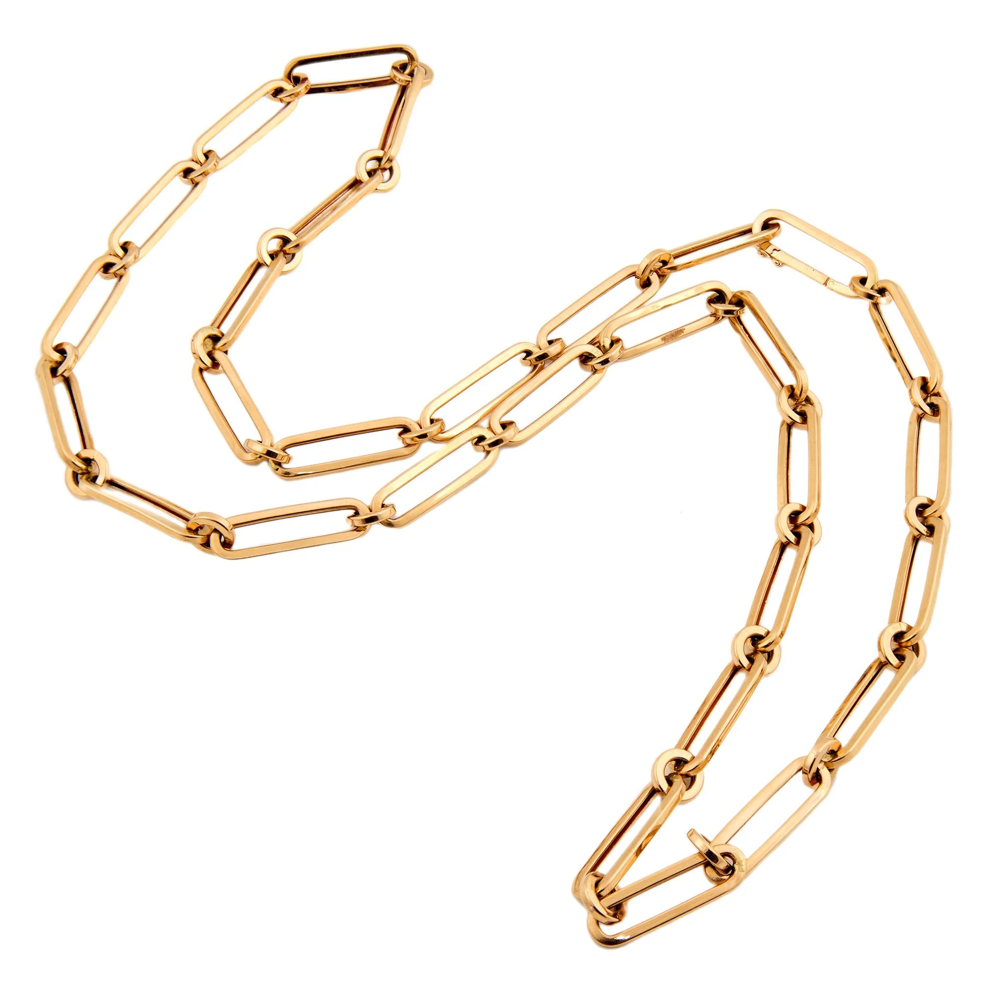 Estate 18k Paperclip Chain 26" - Image 2