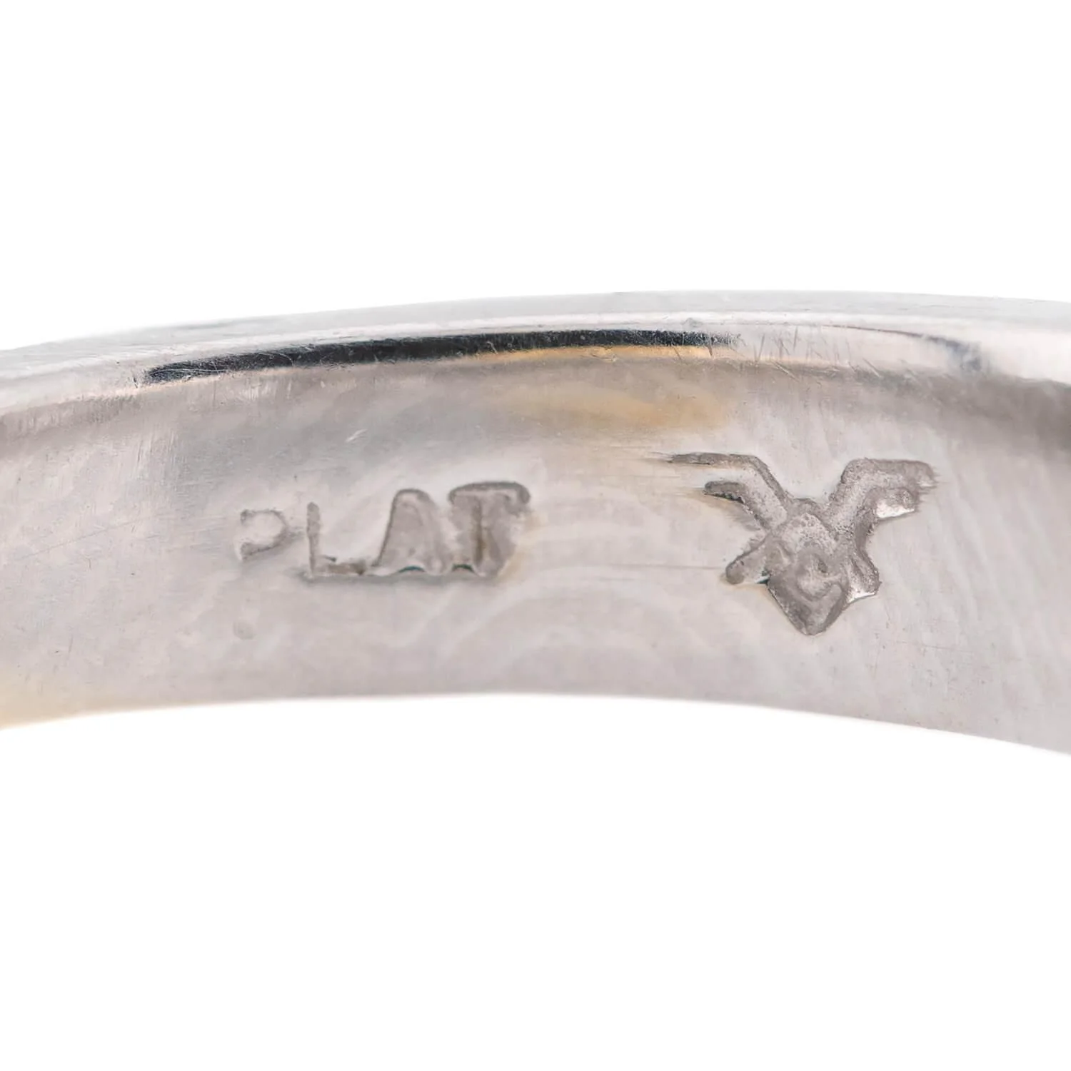 Estate 18k & Platinum Diamond Half Band - Image 7