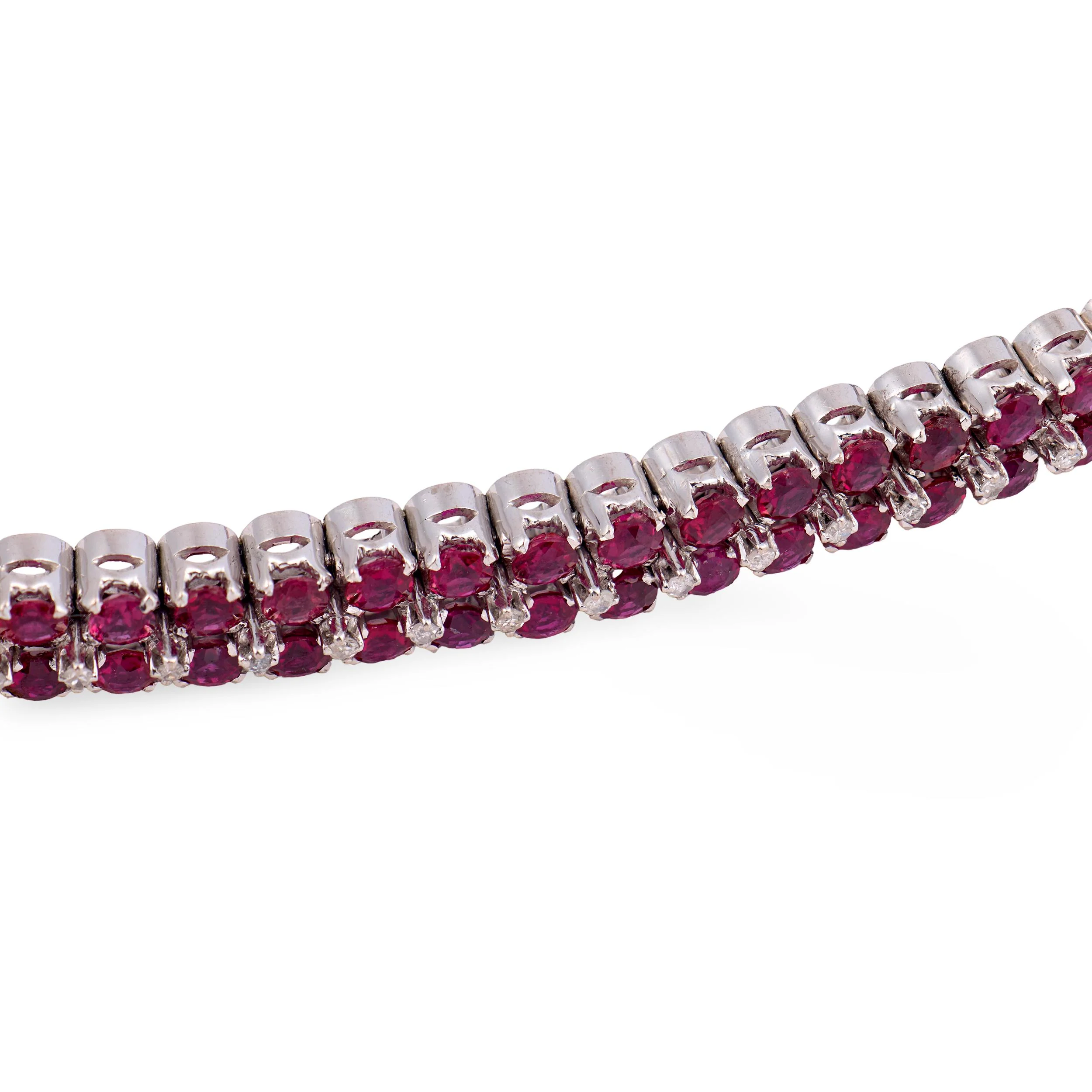 Estate 18k Ruby & Diamond Bracelet - Image 4