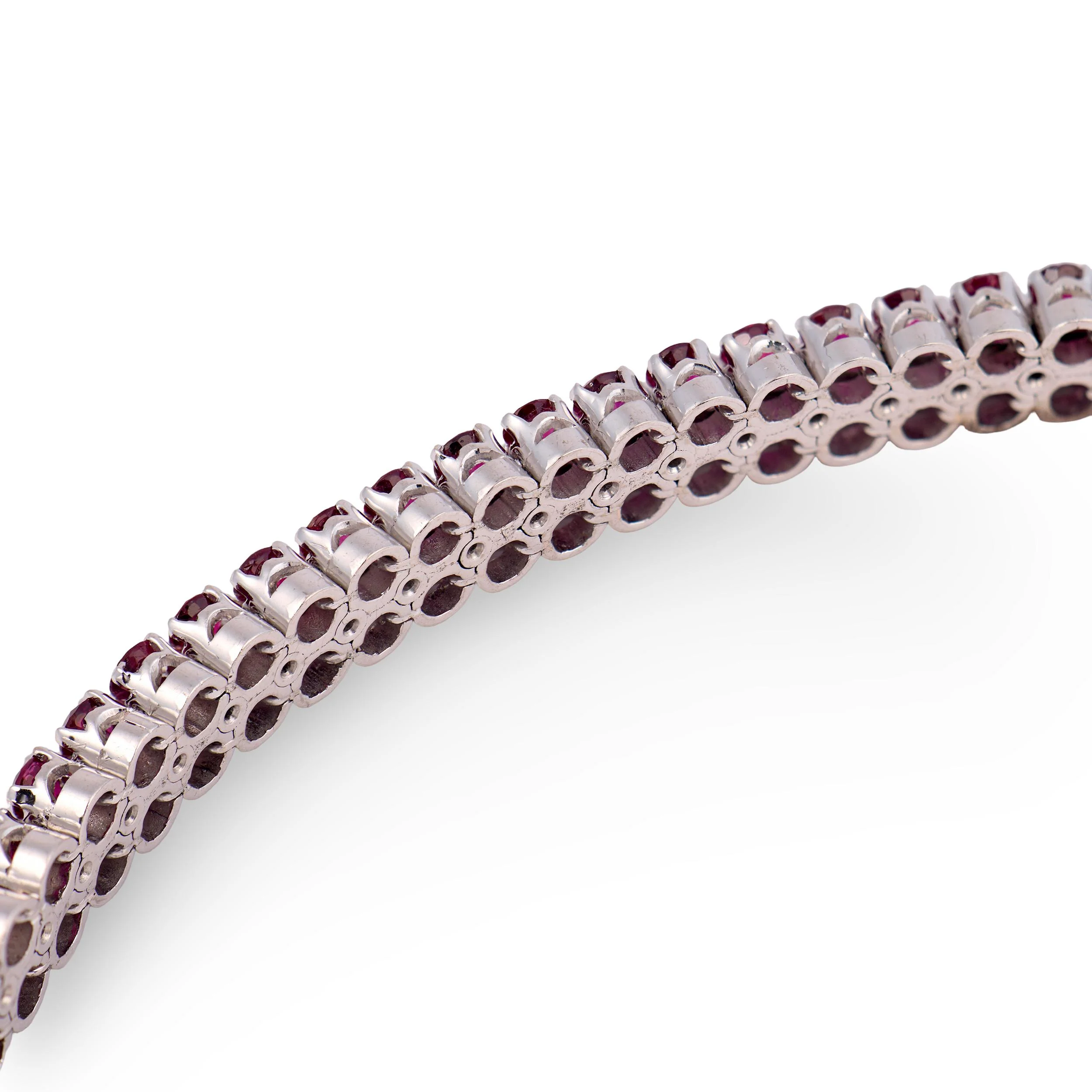 Estate 18k Ruby & Diamond Bracelet - Image 5