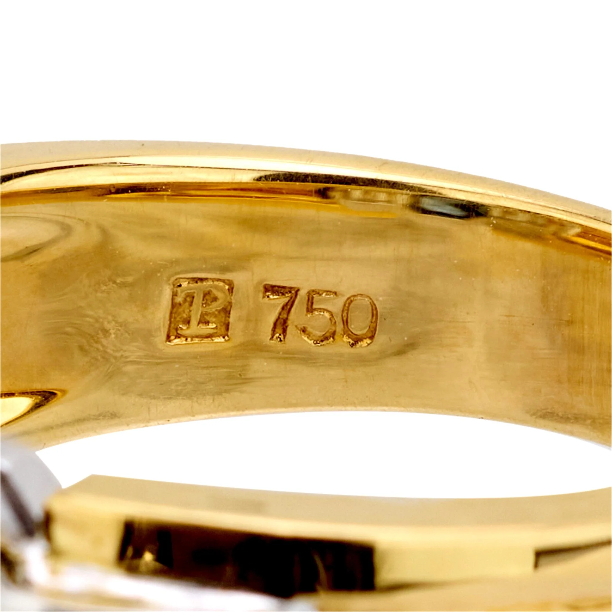 Estate 18k Sapphire and Diamond Ring - Image 5