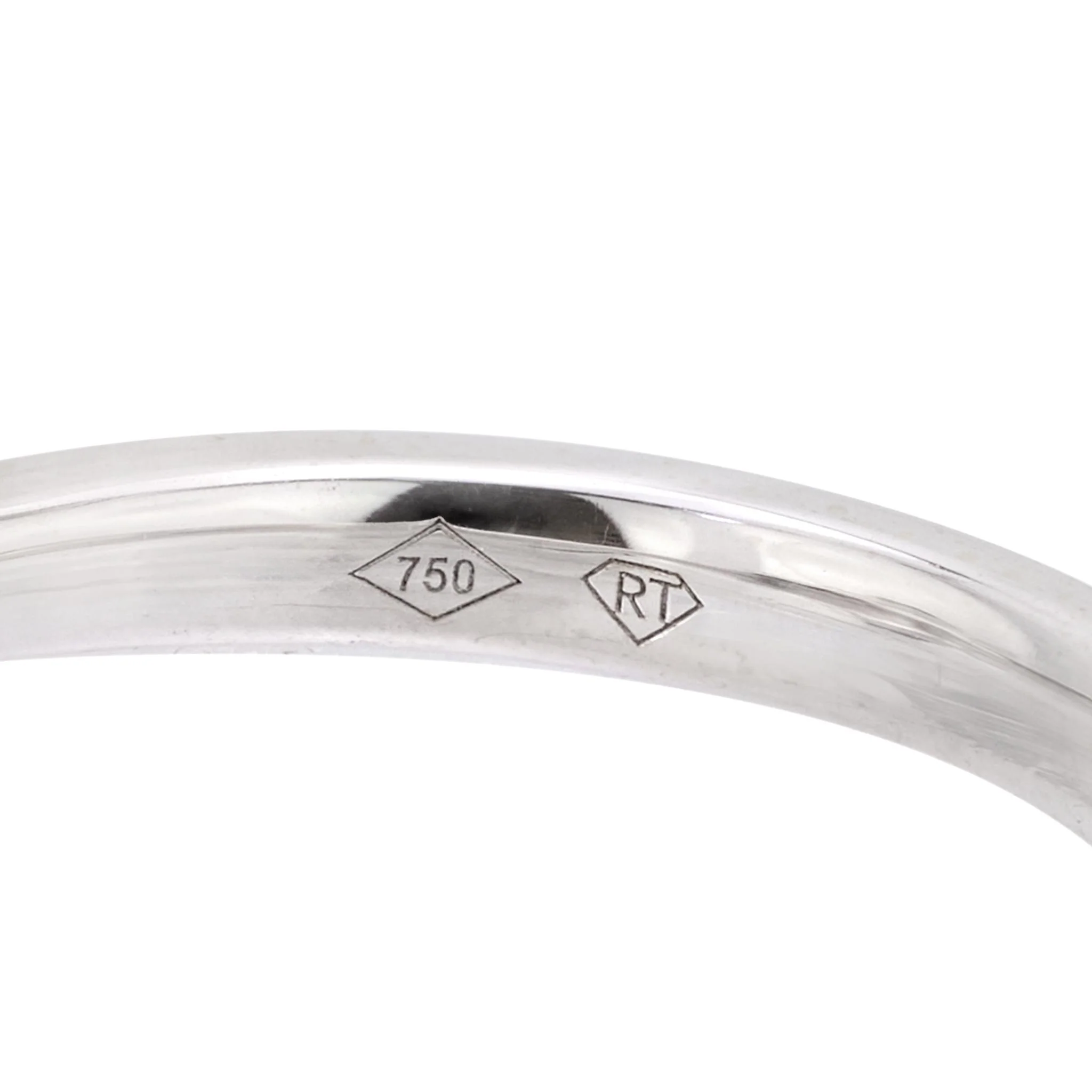 Estate 18k Sapphire and Diamond Three-Stone Ring - Image 5