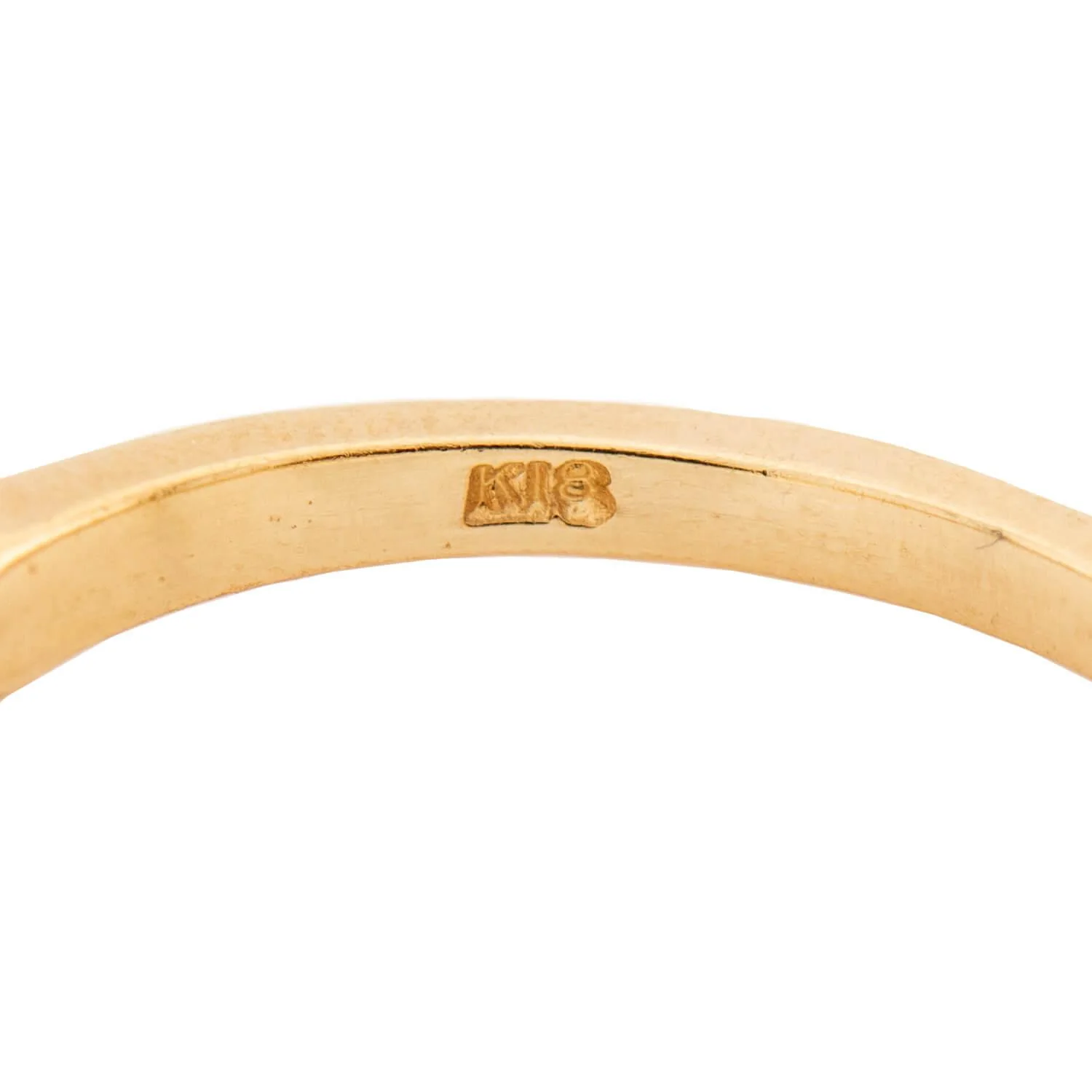 Estate 18k Sapphire Half Band - Image 7