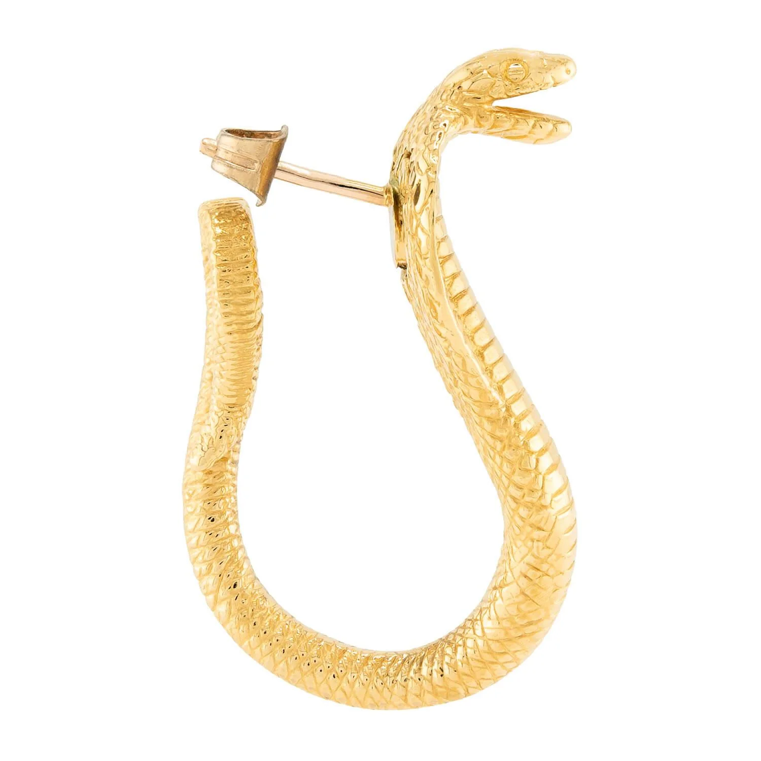 Estate 19k Cobra-Motif Earrings - Image 2