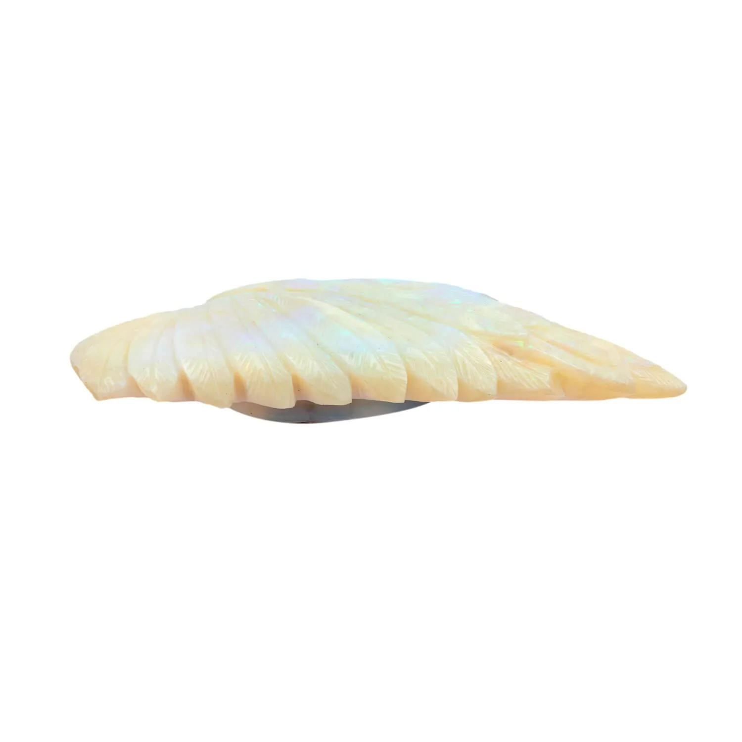 Estate Carved Opal Native American Plaque - Image 2