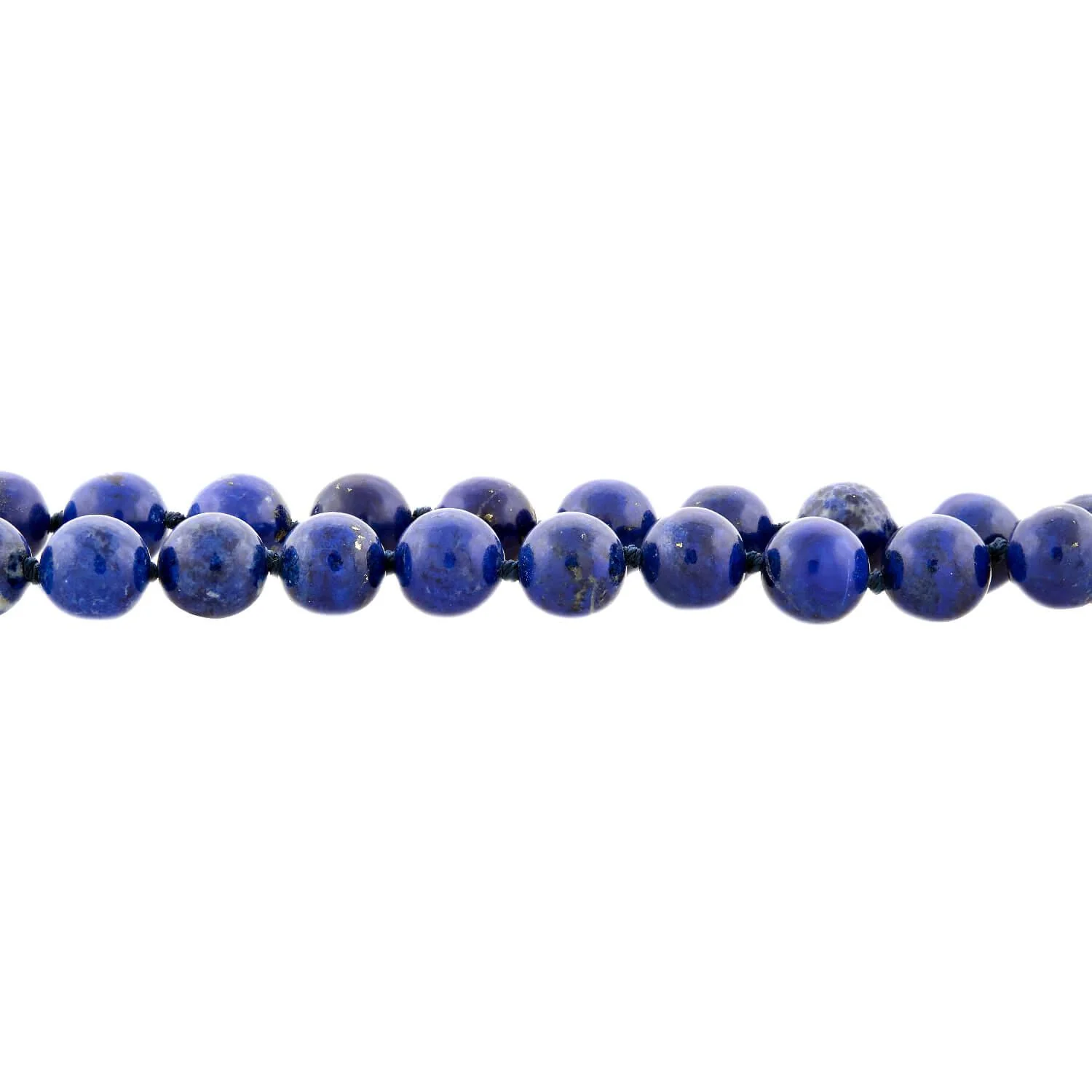Estate Gold Filled Lapis Bead Necklace 24" - Image 3