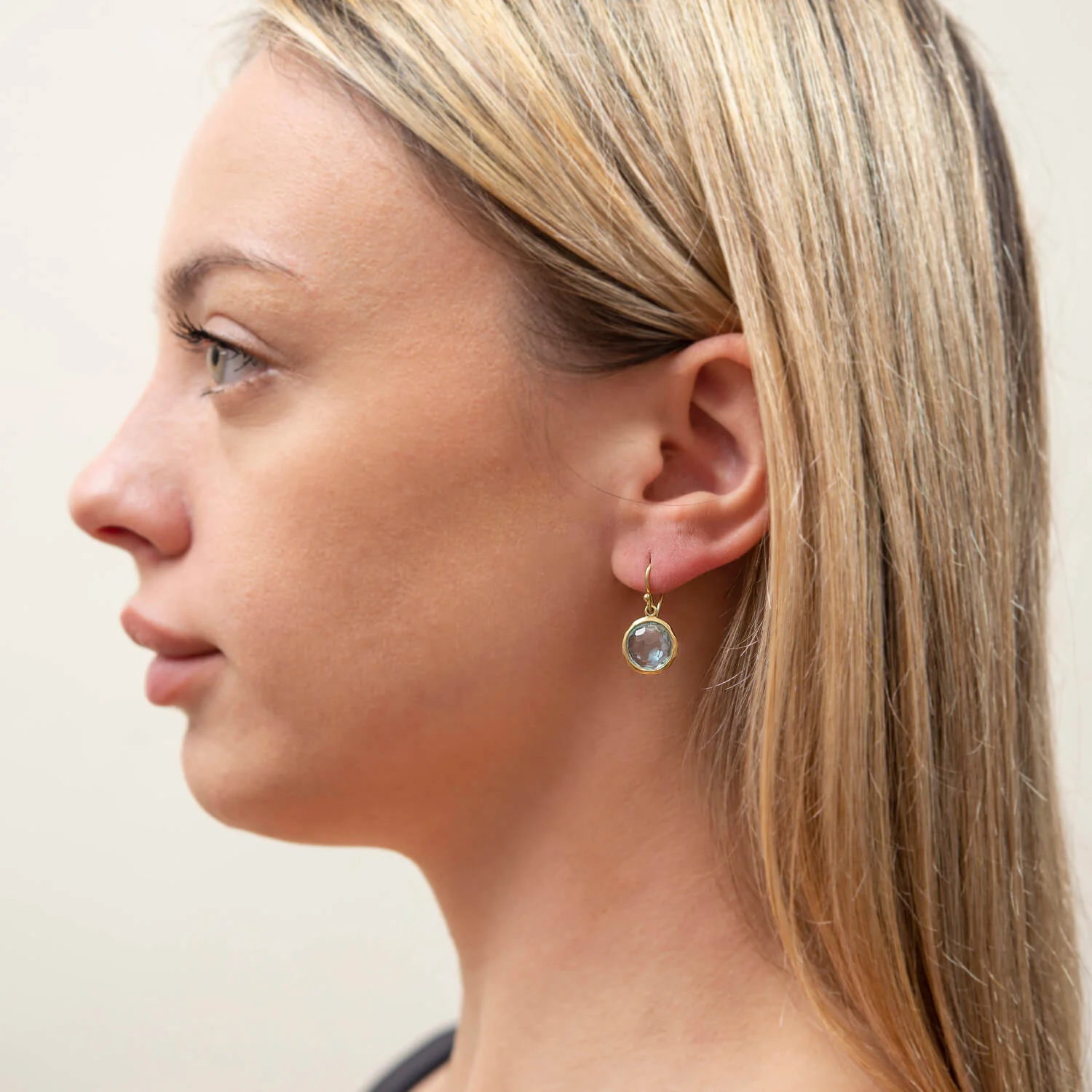 Estate IPPOLITA 18k Blue Topaz Earrings - Image 5