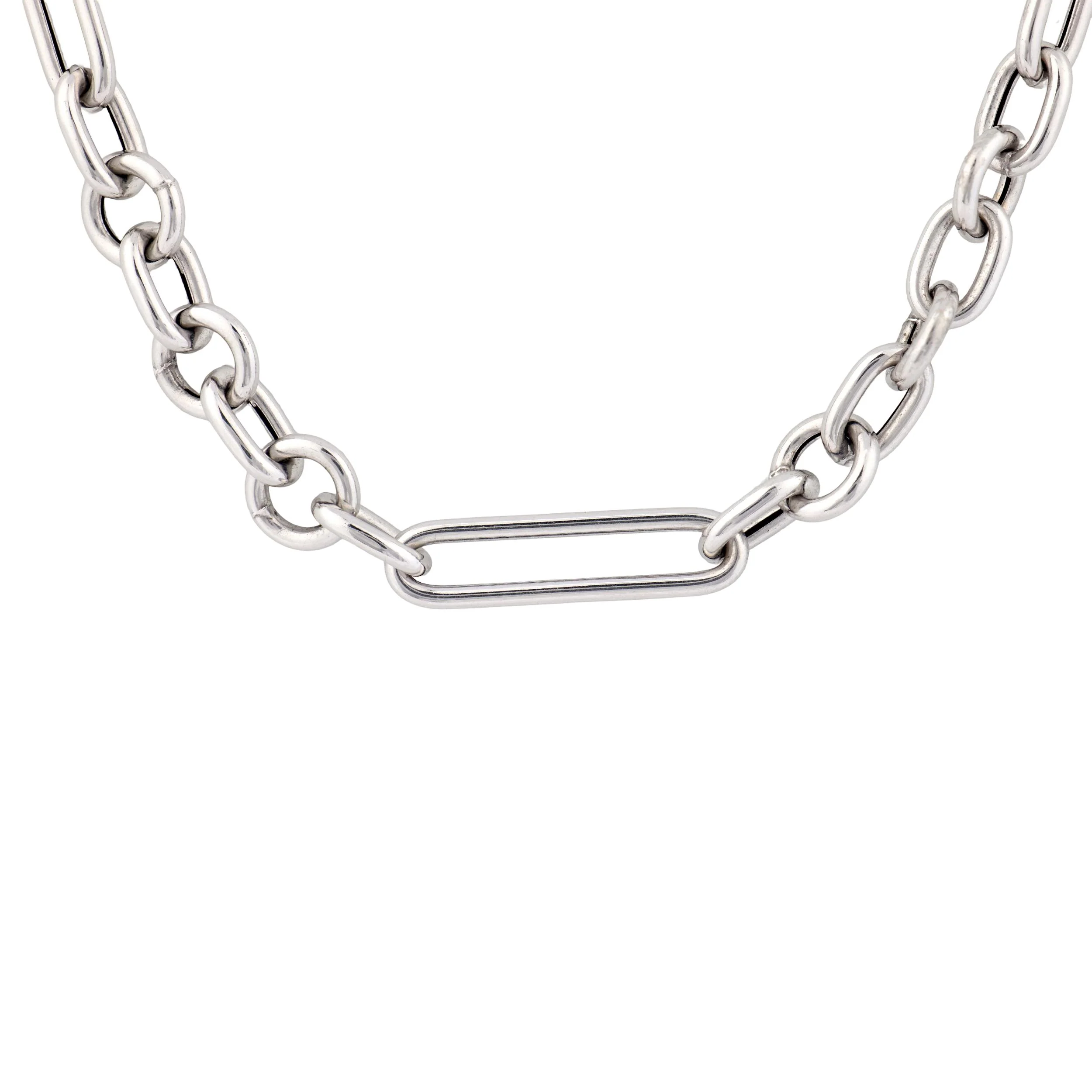 Estate Italian 14k Watch Chain Necklace 16" - Image 2