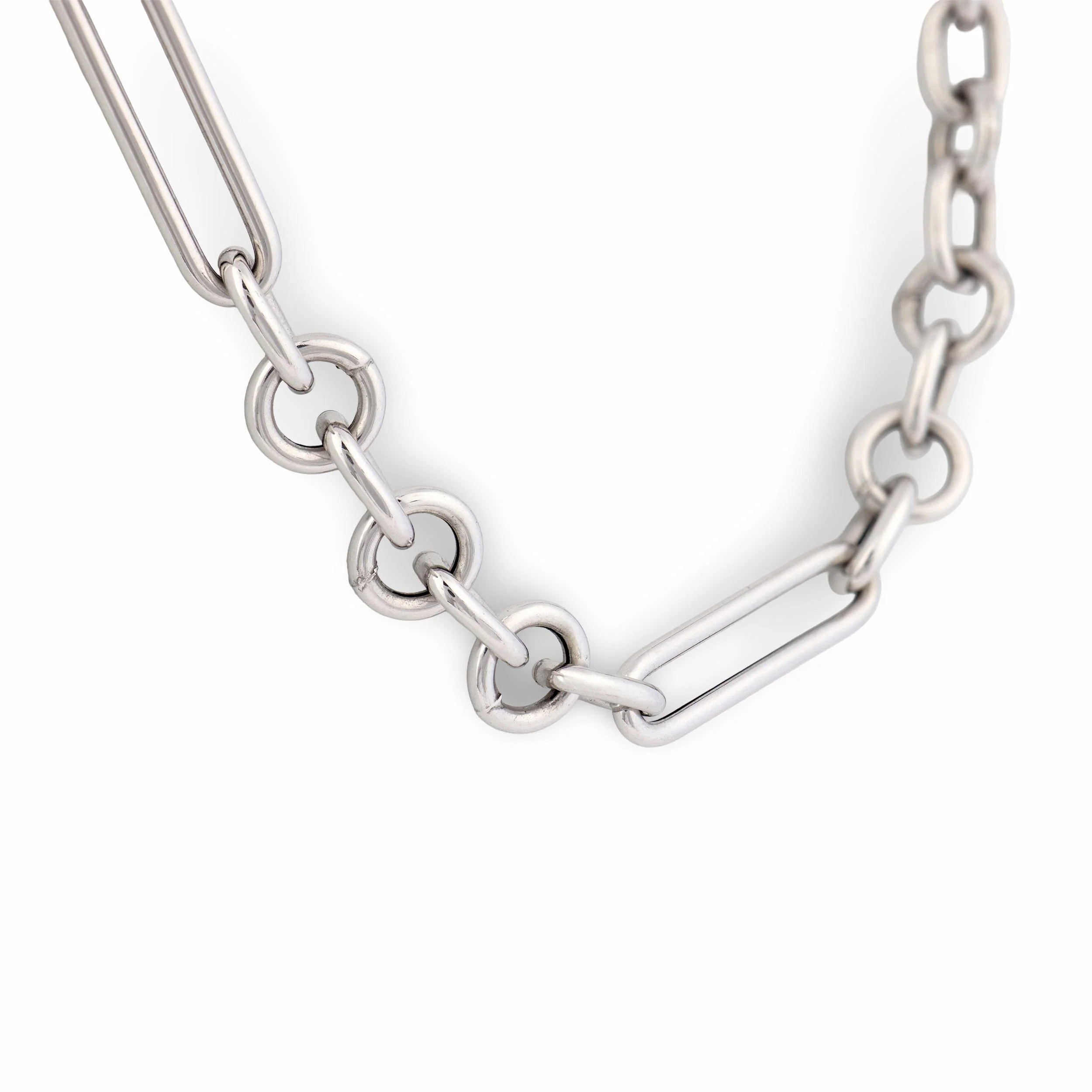 Estate Italian 14k Watch Chain Necklace 16" - Image 3