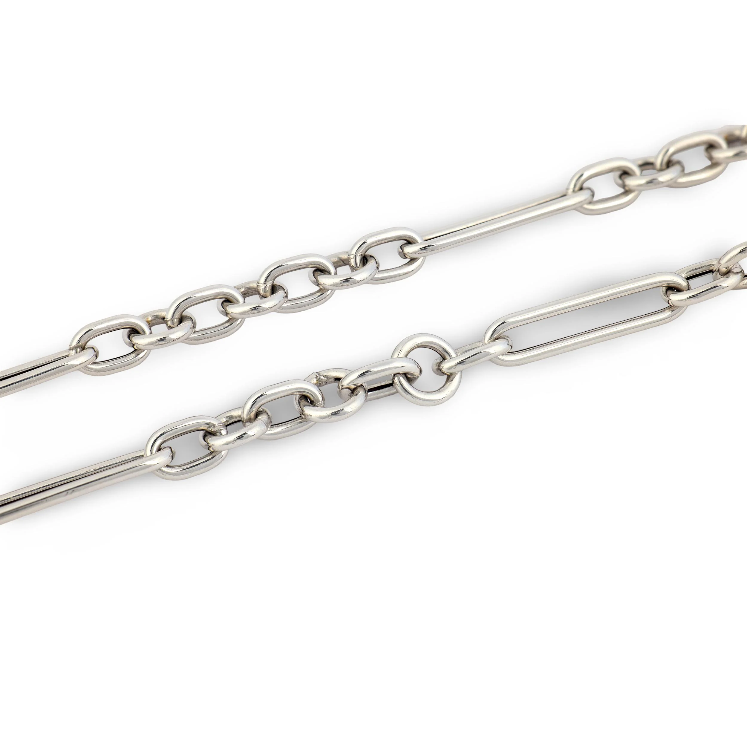 Estate Italian 14k Watch Chain Necklace 16" - Image 4