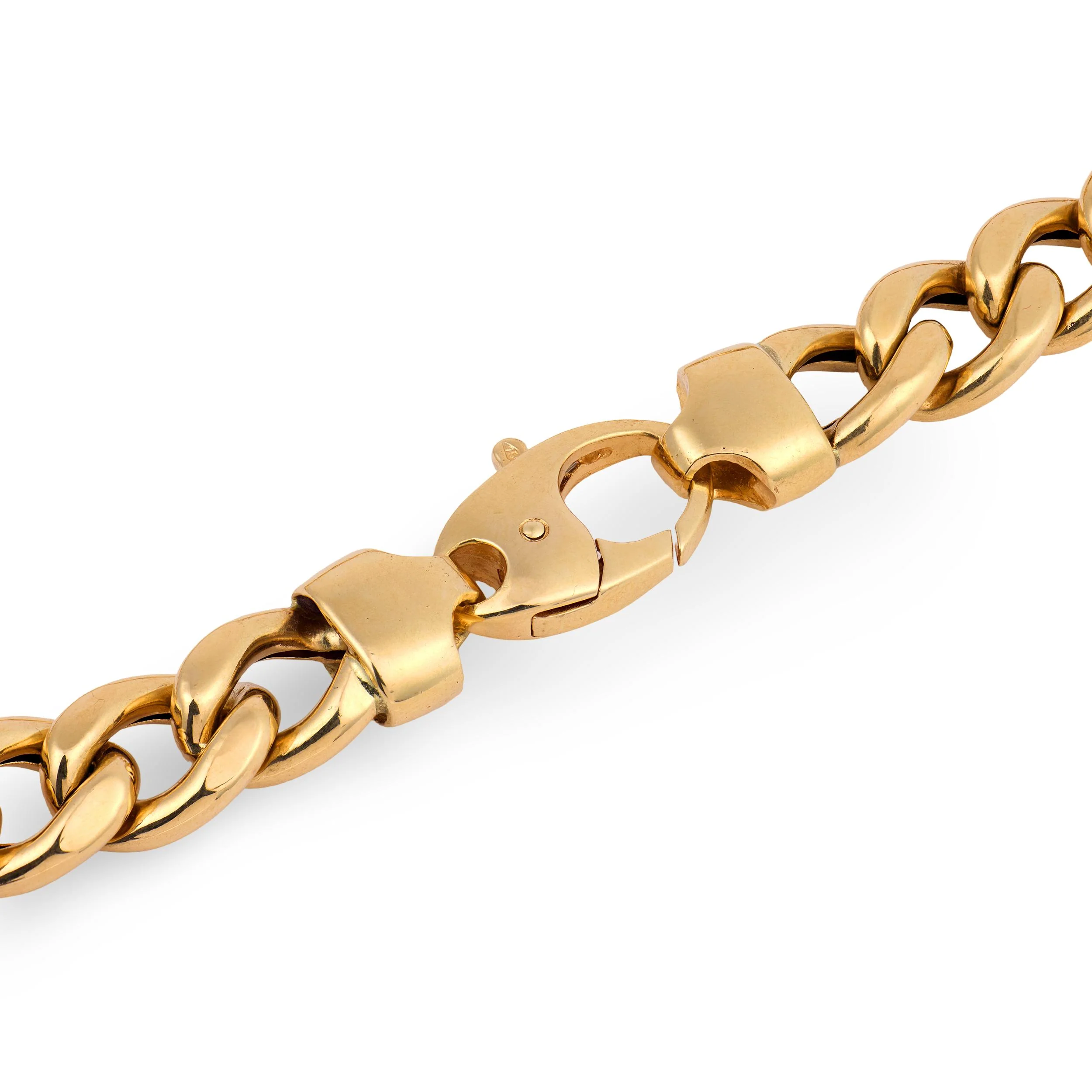 Estate Italian Wide 18k Cuban Link Necklace 17" 38.6dwt - Image 4
