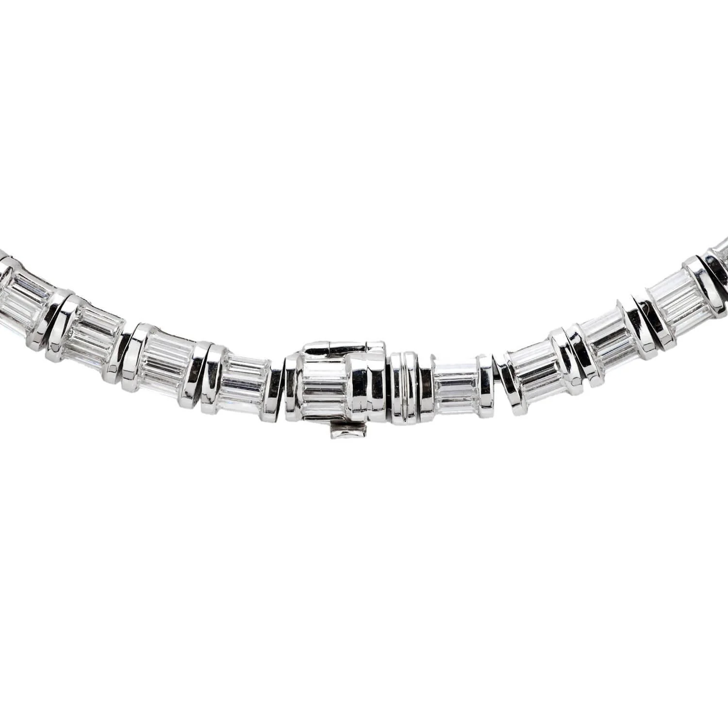 Estate Italian 18k 12.50ctw Diamond Riviera Necklace - Image 5