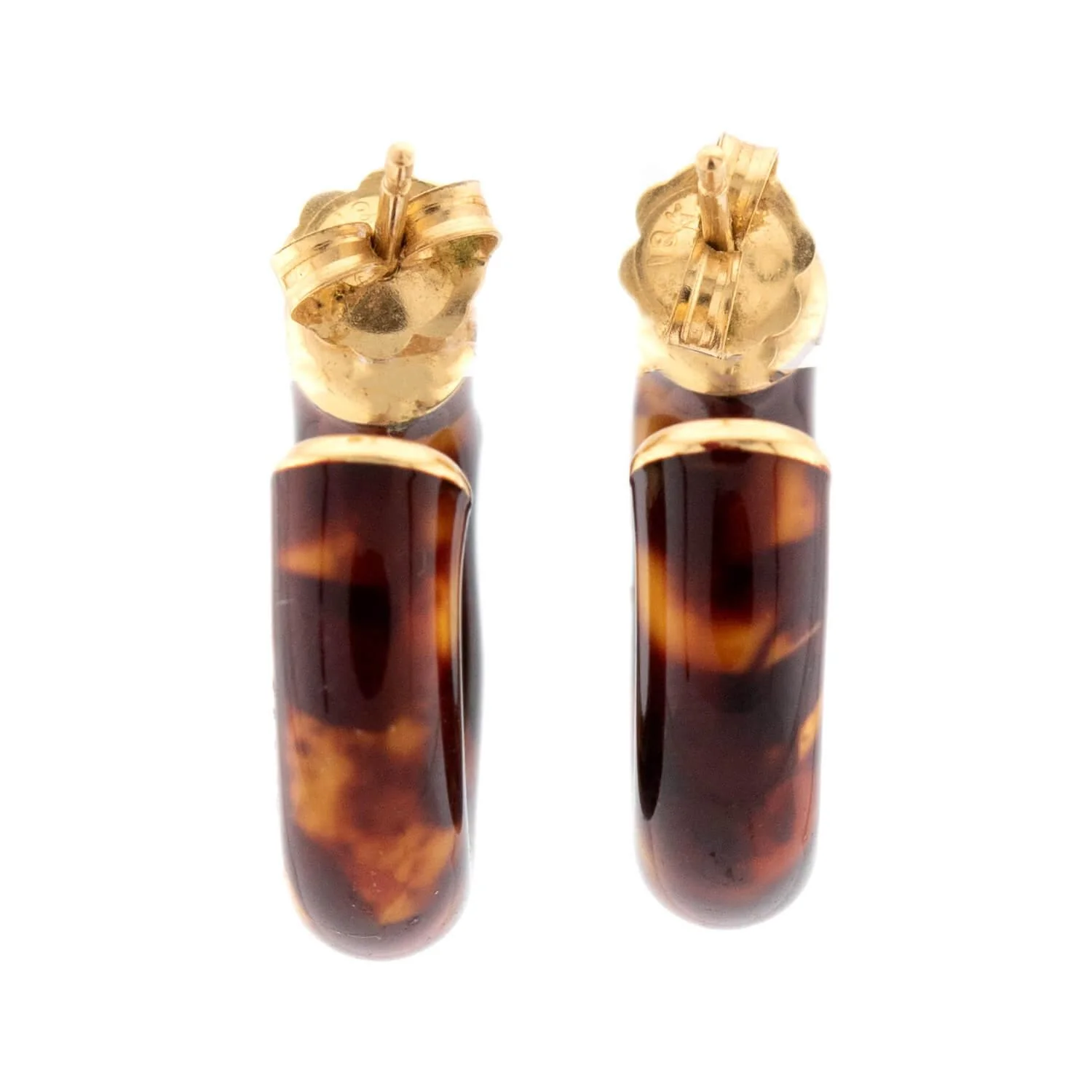 Estate Italian 18K/Sterling Silver Resin & Enamel Earring & Bracelet Set - Image 11