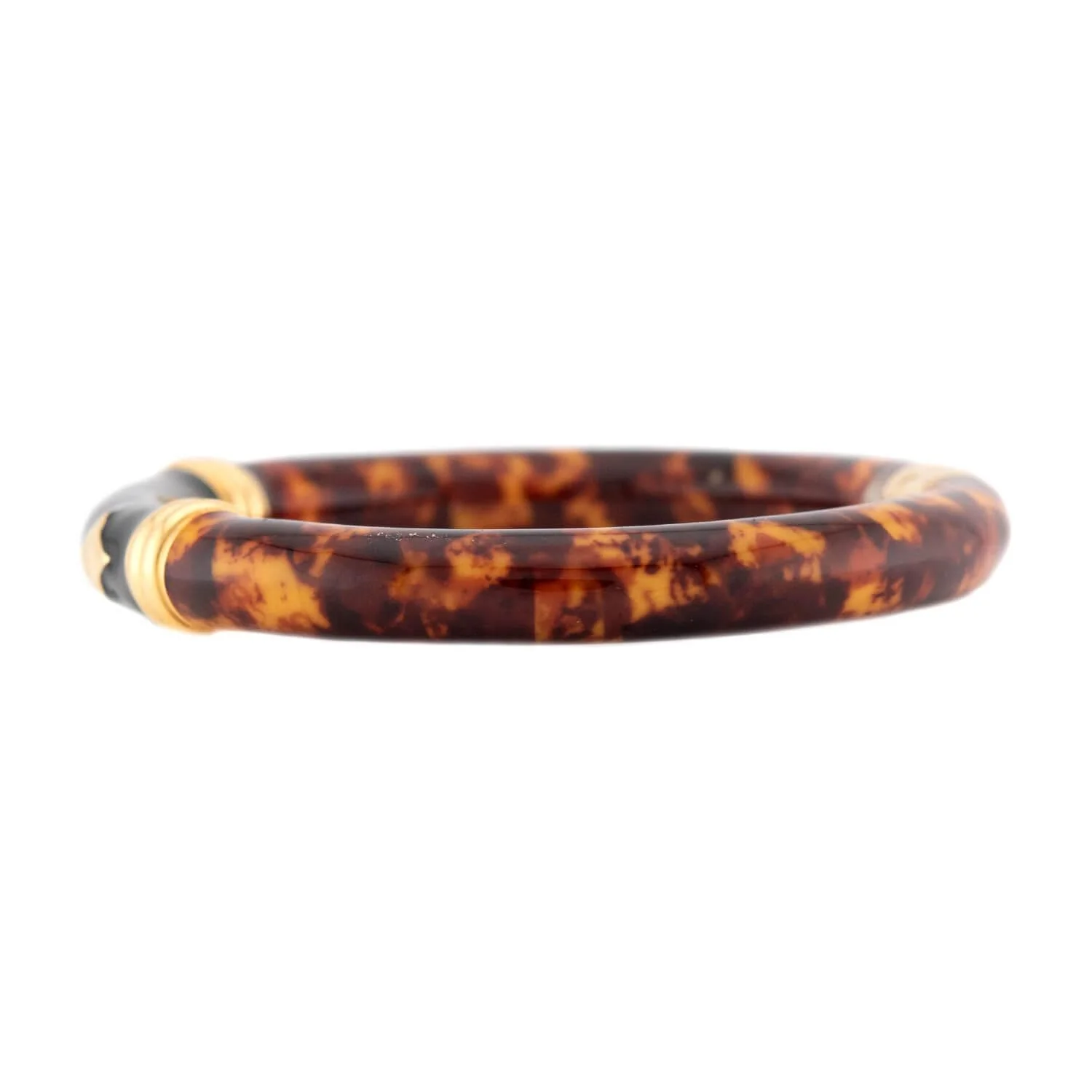 Estate Italian 18K/Sterling Silver Resin & Enamel Earring & Bracelet Set - Image 5