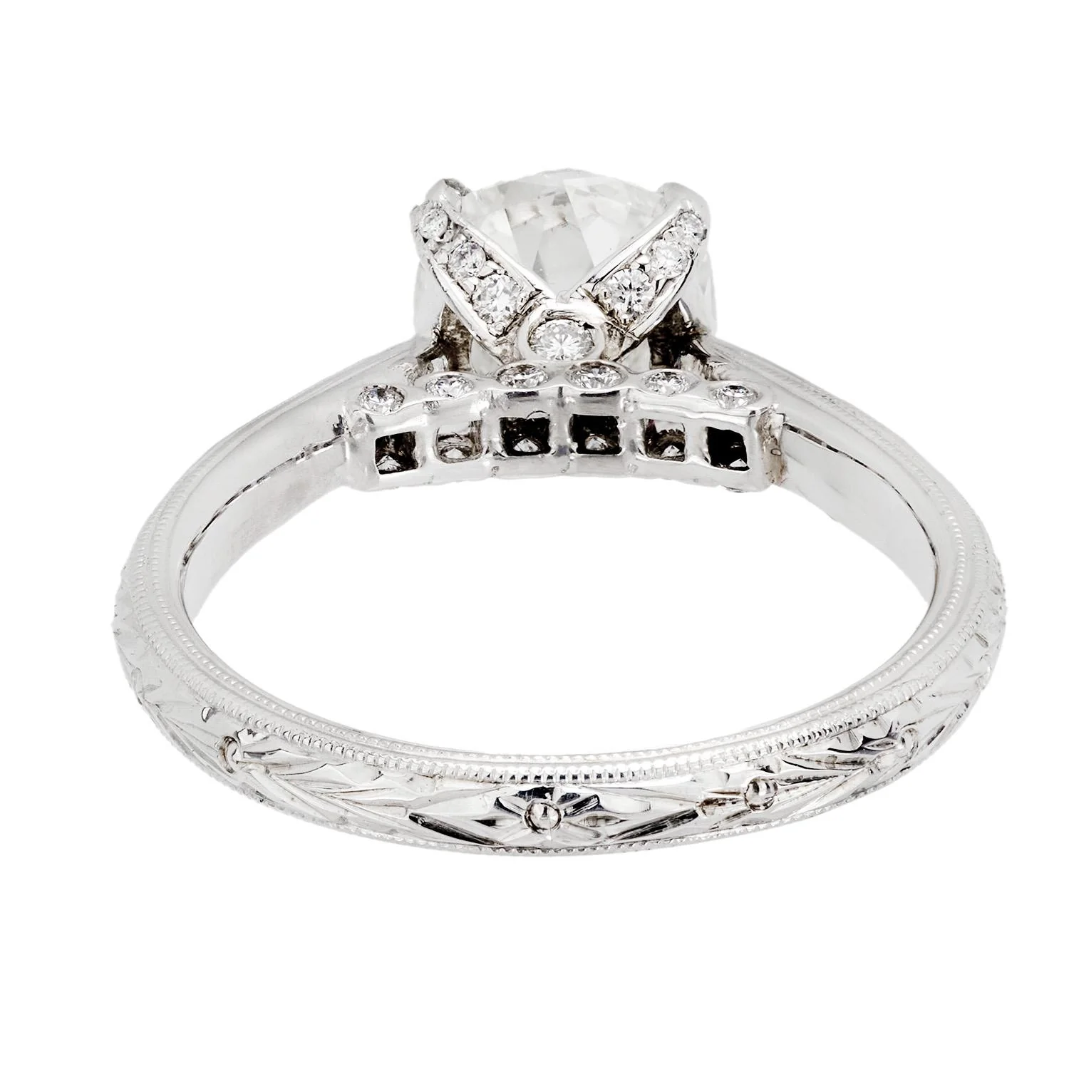 Estate Platinum Diamond Engagement Ring 2.05ct - Image 4