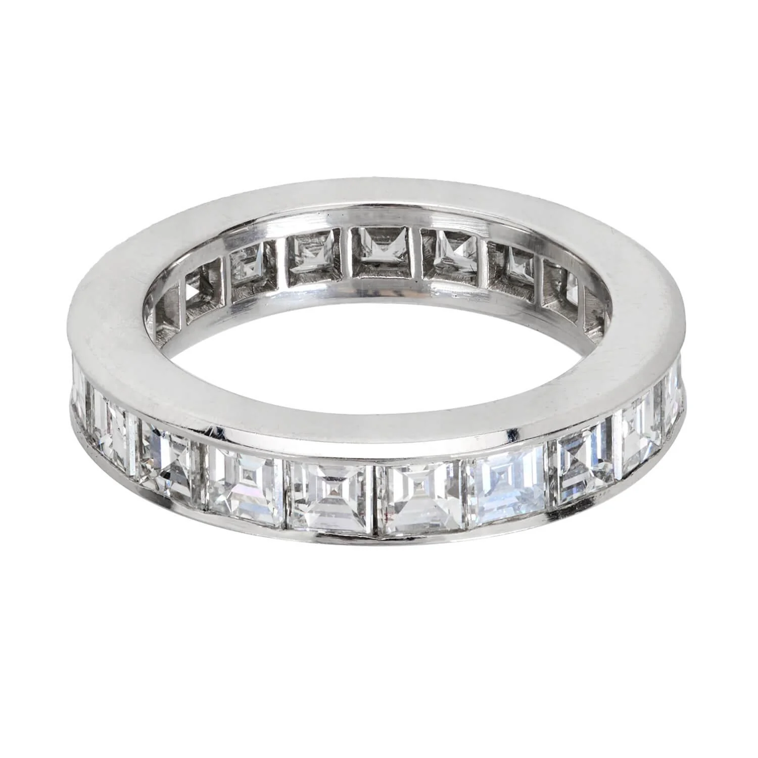 Estate Platinum 4.00CTW Diamond Eternity Band - Image 2