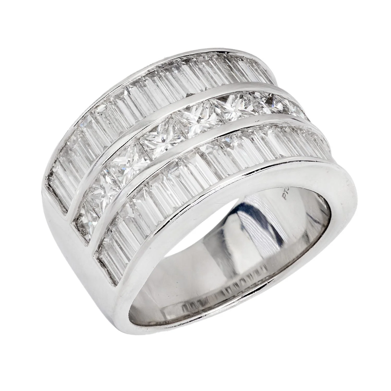 Estate Platinum Diamond Statement Ring