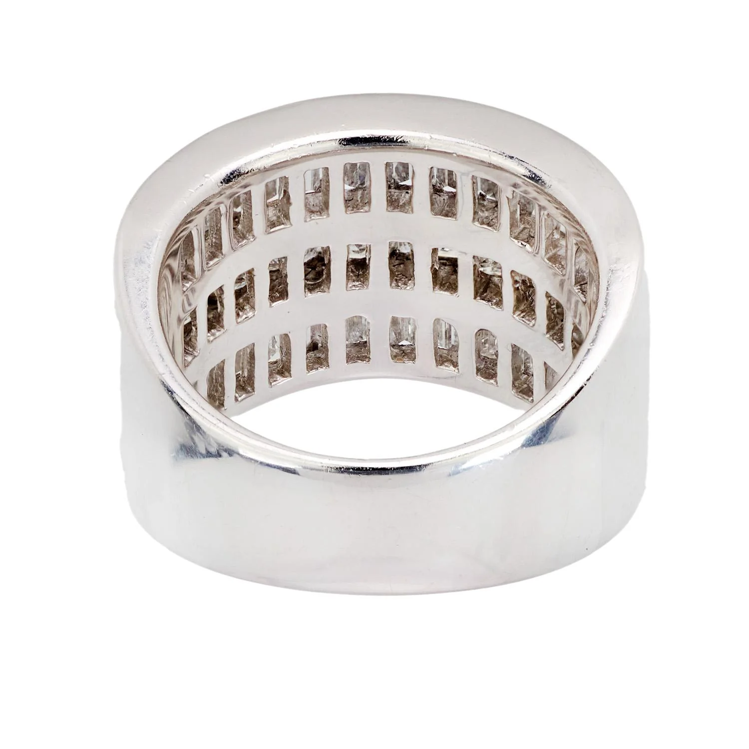 Estate Platinum Diamond Statement Ring - Image 4